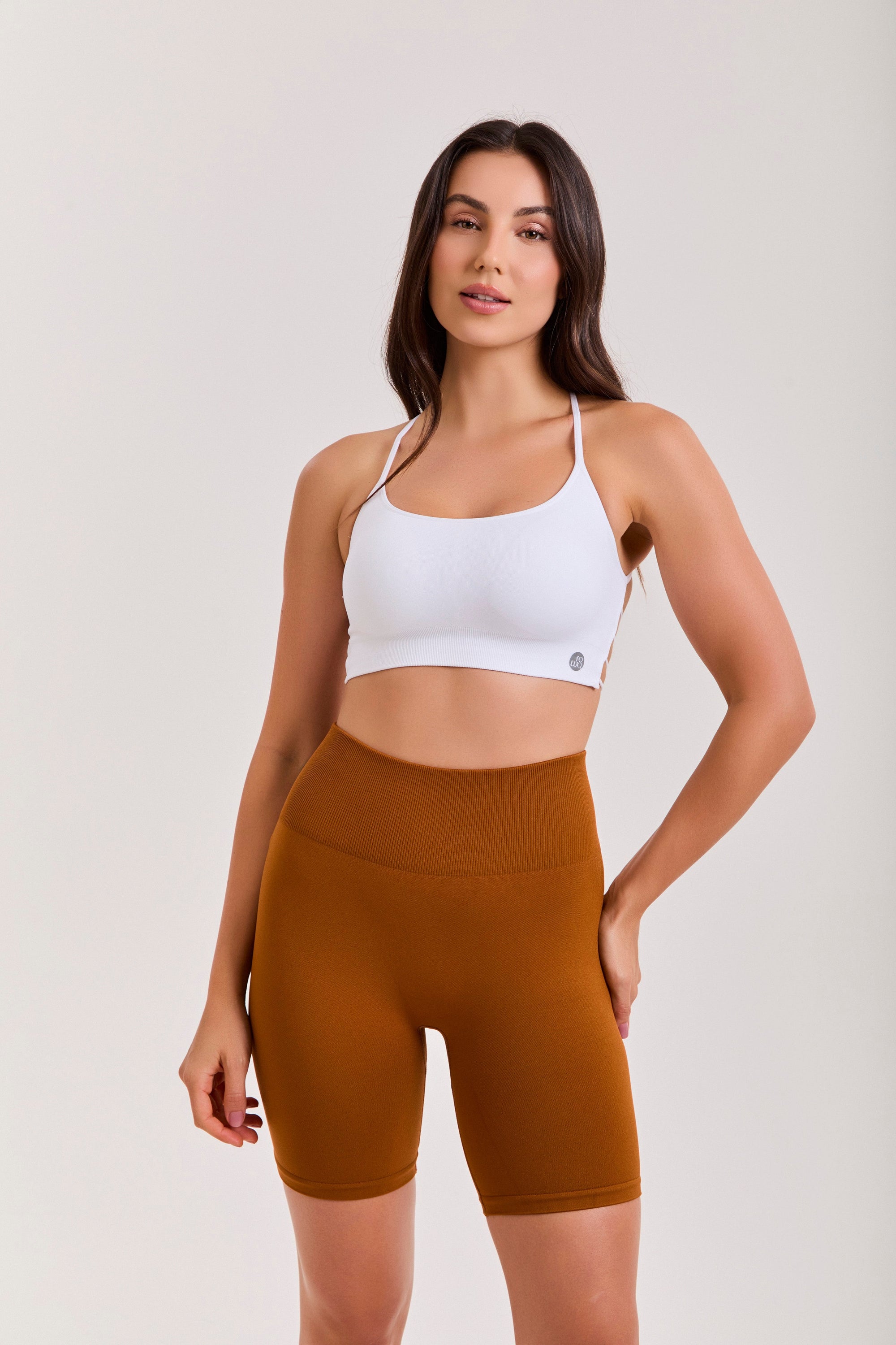 Shorts Seamless Juju - Caramelo ROWA STORE DI10