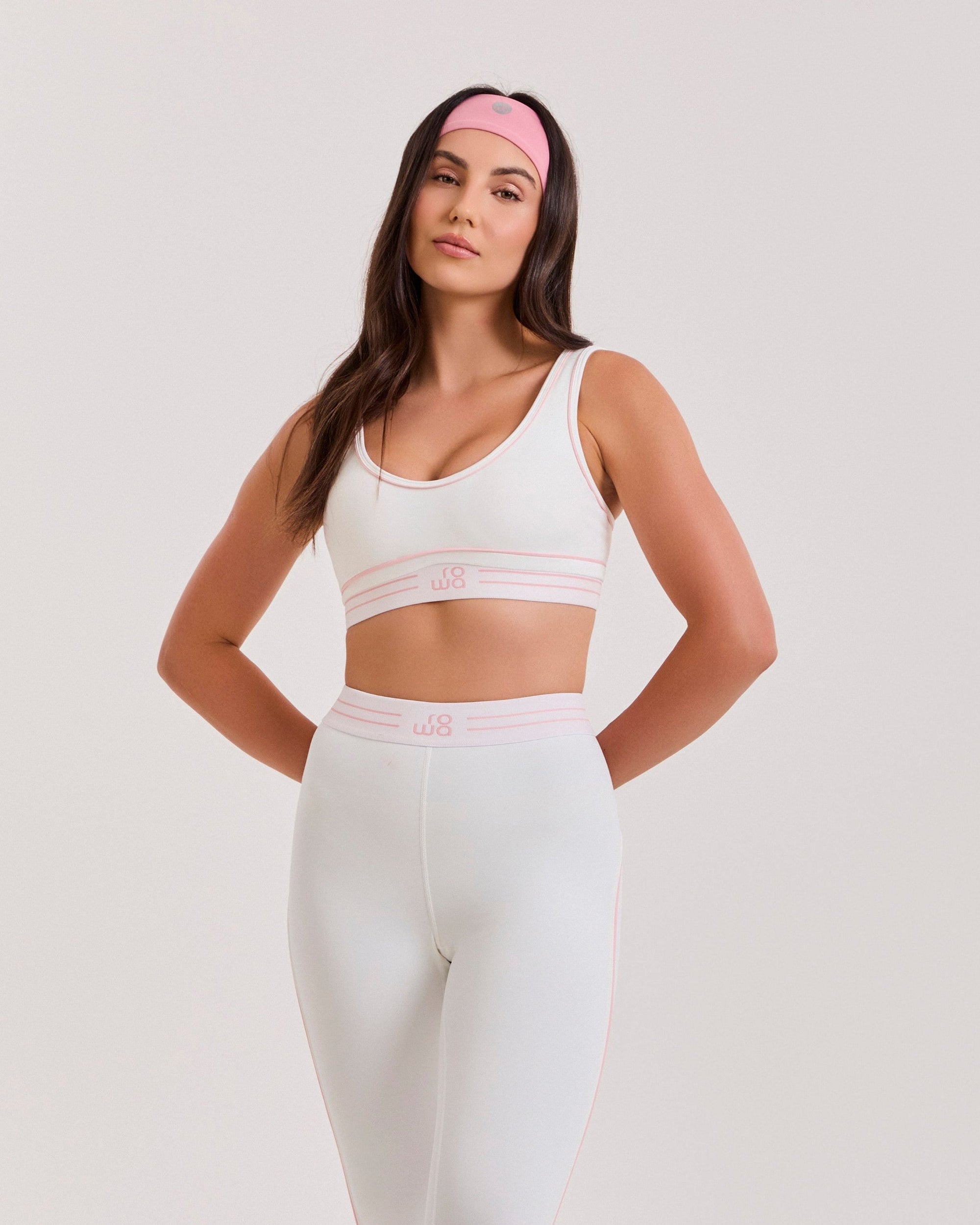[PRÉ-VENDA] Top Memel - Branco e Rosa ROWA STORE DI11