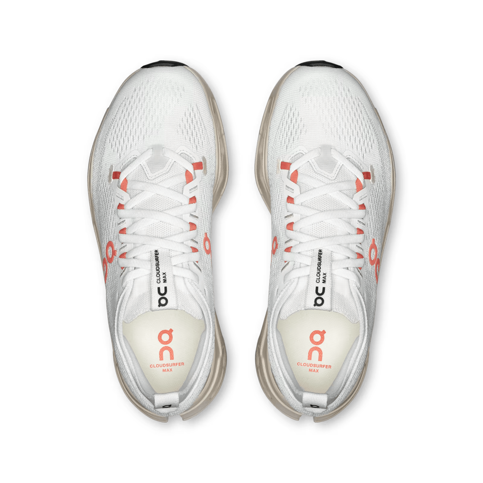 On Running Cloudsurfer Max 1 Feminino Ivory / Salmon ON RUNNING