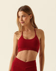 Top Alça Canelado Wanda V2 - Vermelho ROWA STORE DI10