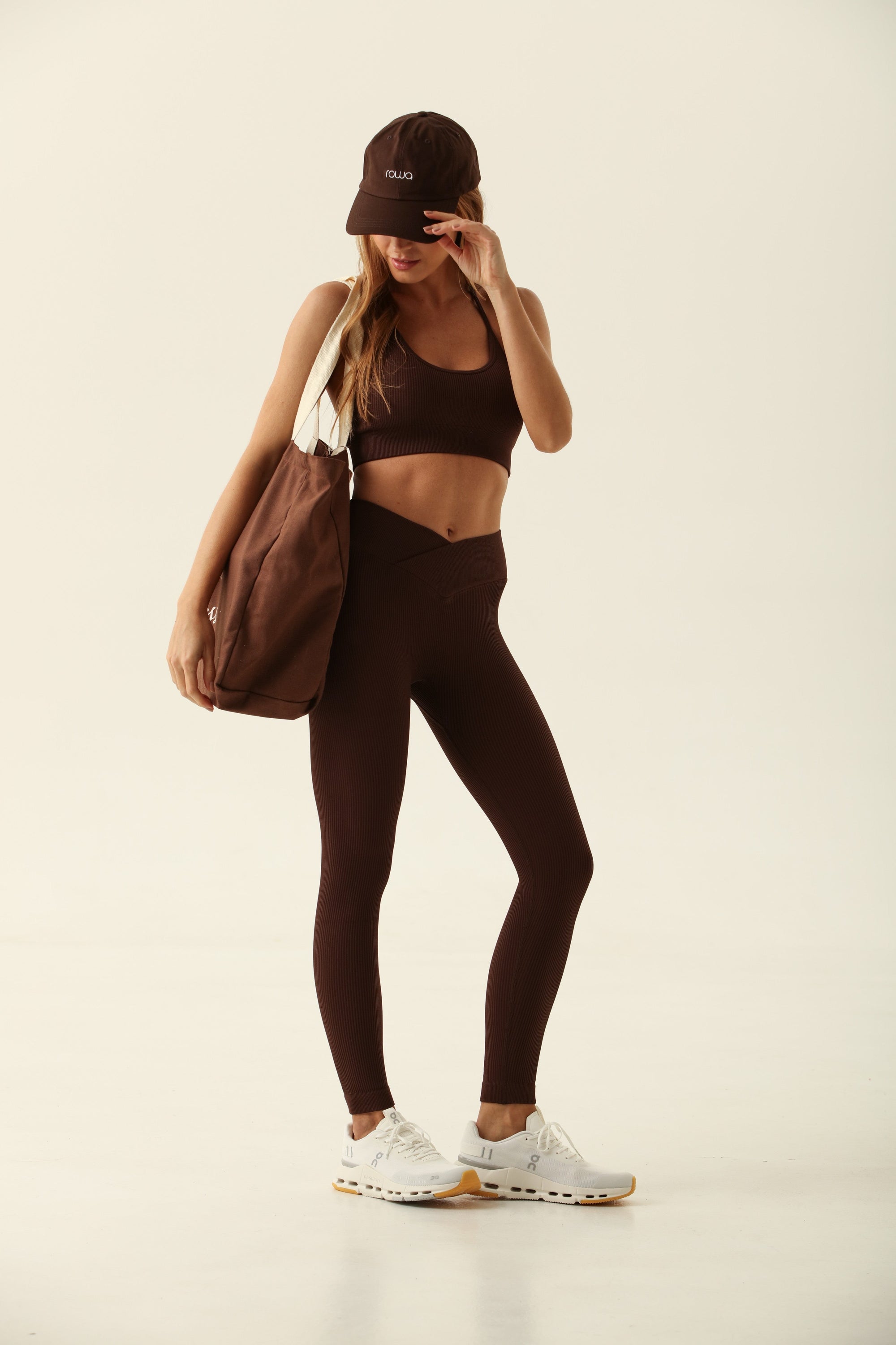 Legging Canelado Wanda - Marrom ROWA STORE DI10