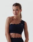 Top Assimétrico Heart - Azul Indigo