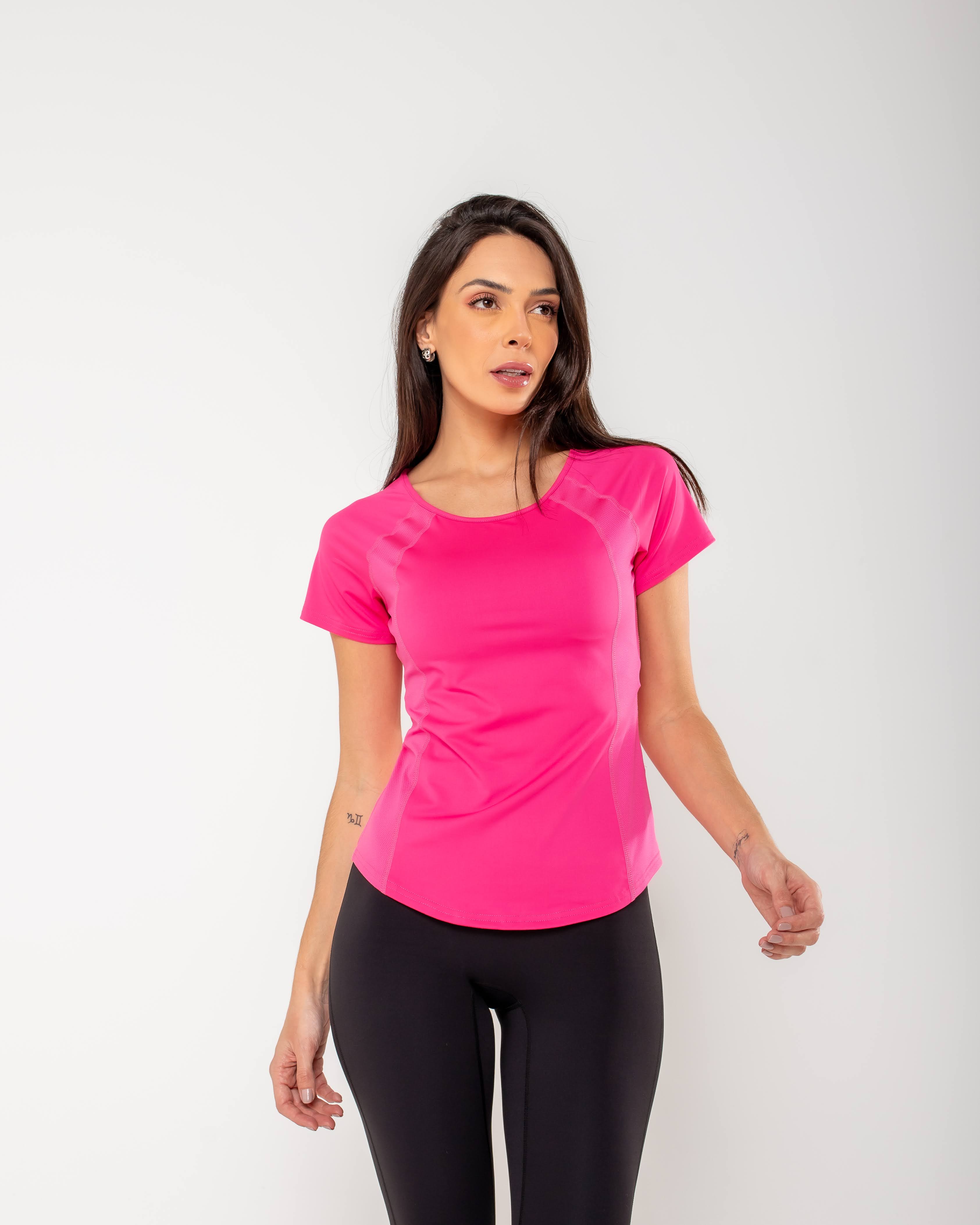 Camiseta Luana - Rosa