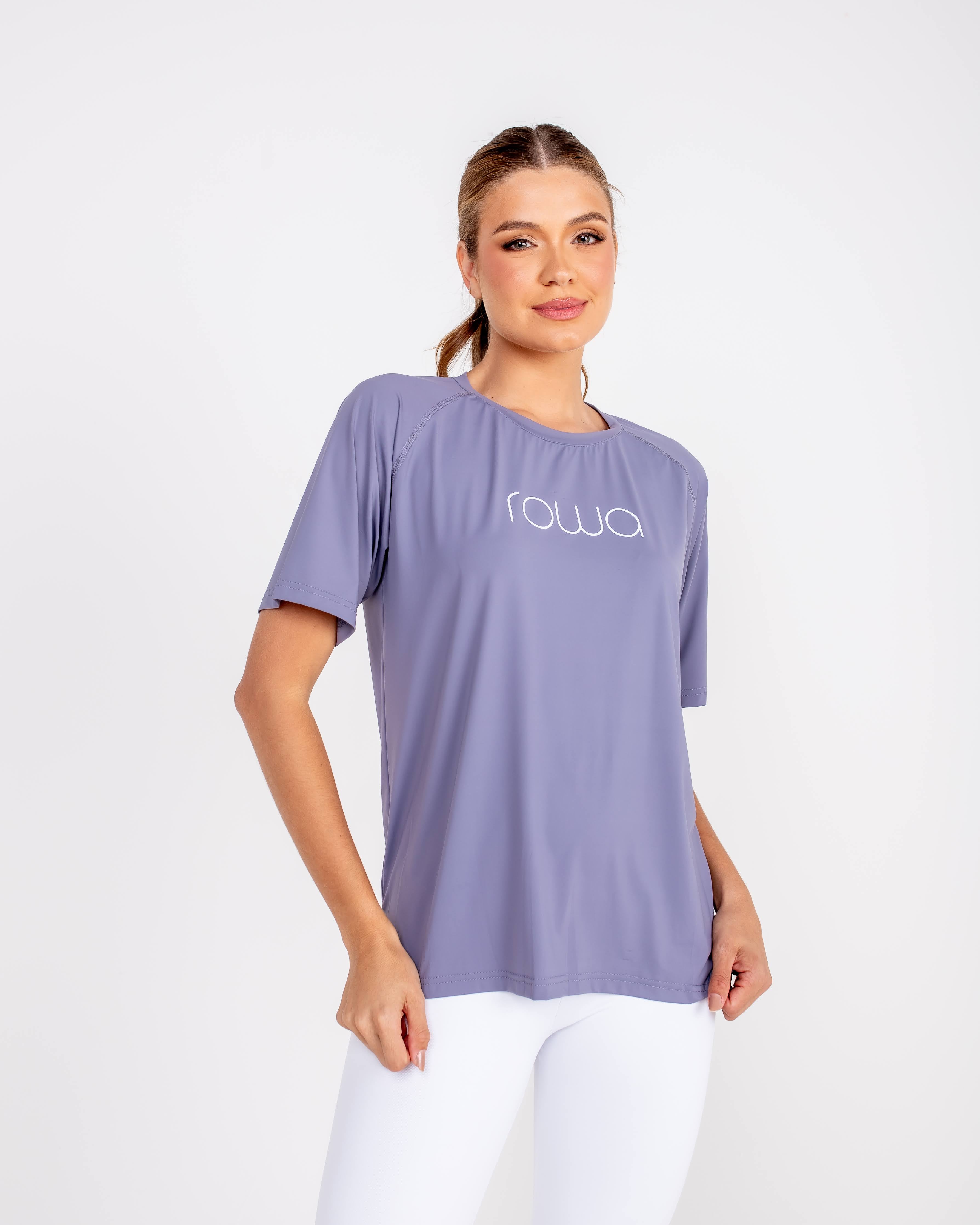 Camiseta Básica Rowa - Lilás