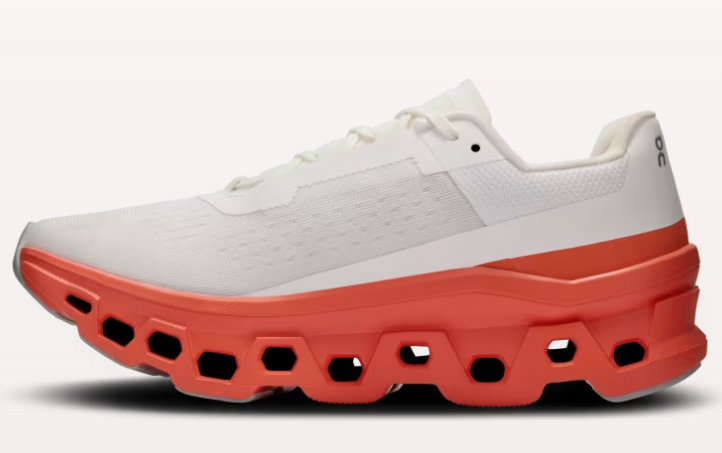 On Running Cloudmonster 1 Feminino White / Flame