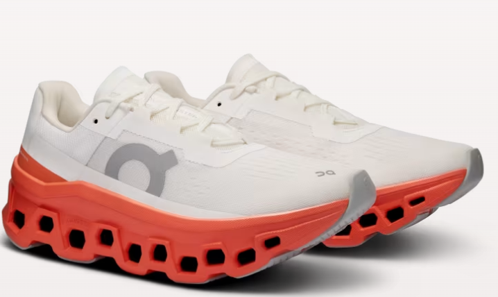 On Running Cloudmonster 1 Feminino White / Flame