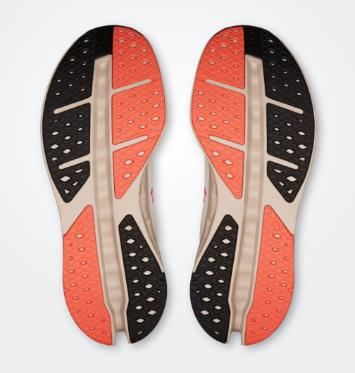 On Running Cloudsurfer Max 1 Feminino Ivory / Salmon ROWA STORE