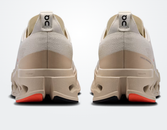 On Running Cloudsurfer Max 1 Feminino Ivory / Salmon ROWA STORE