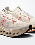 On Running Cloudsurfer Max 1 Feminino Ivory / Salmon ROWA STORE