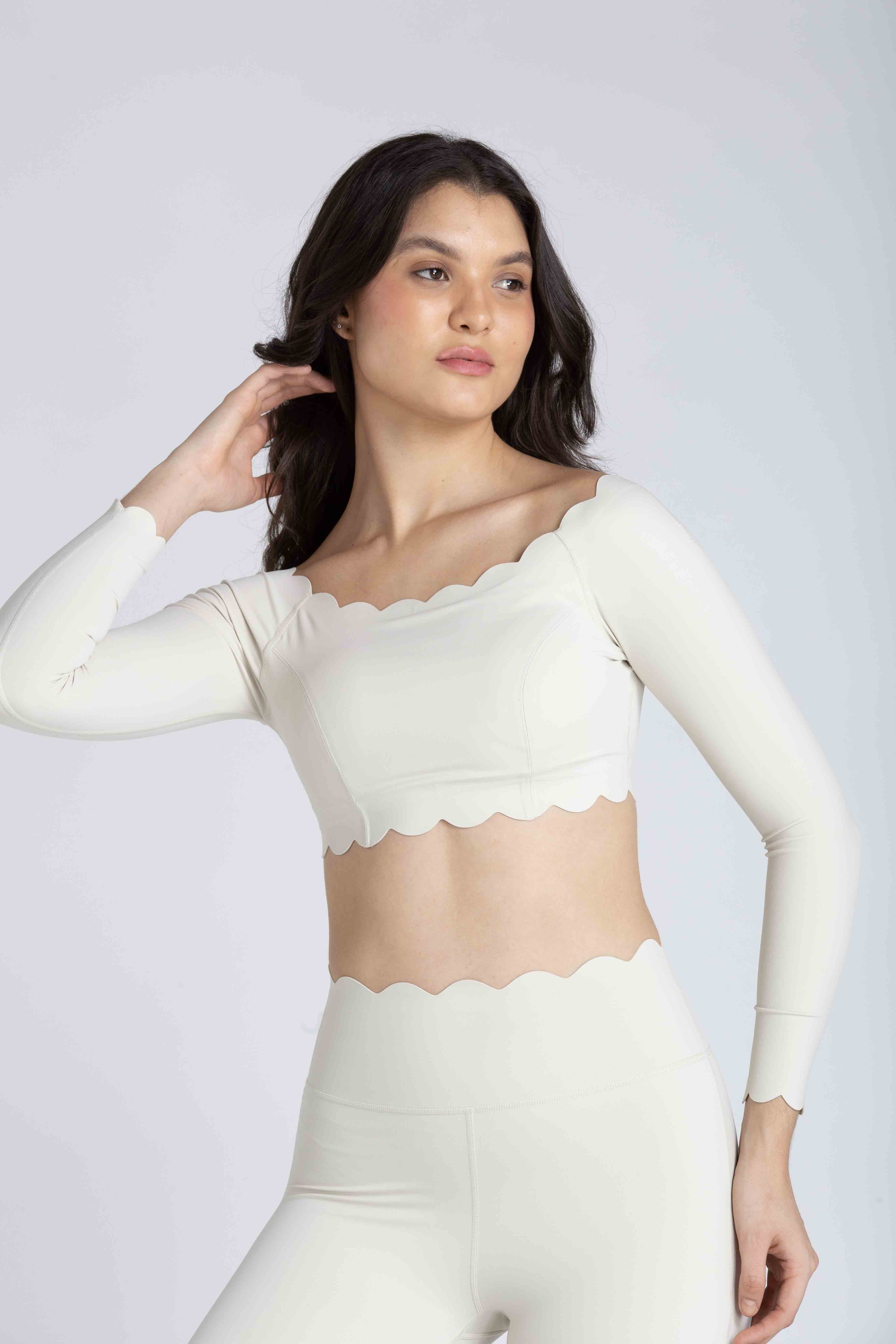 Top Heart Ombro a Ombro - Off-White