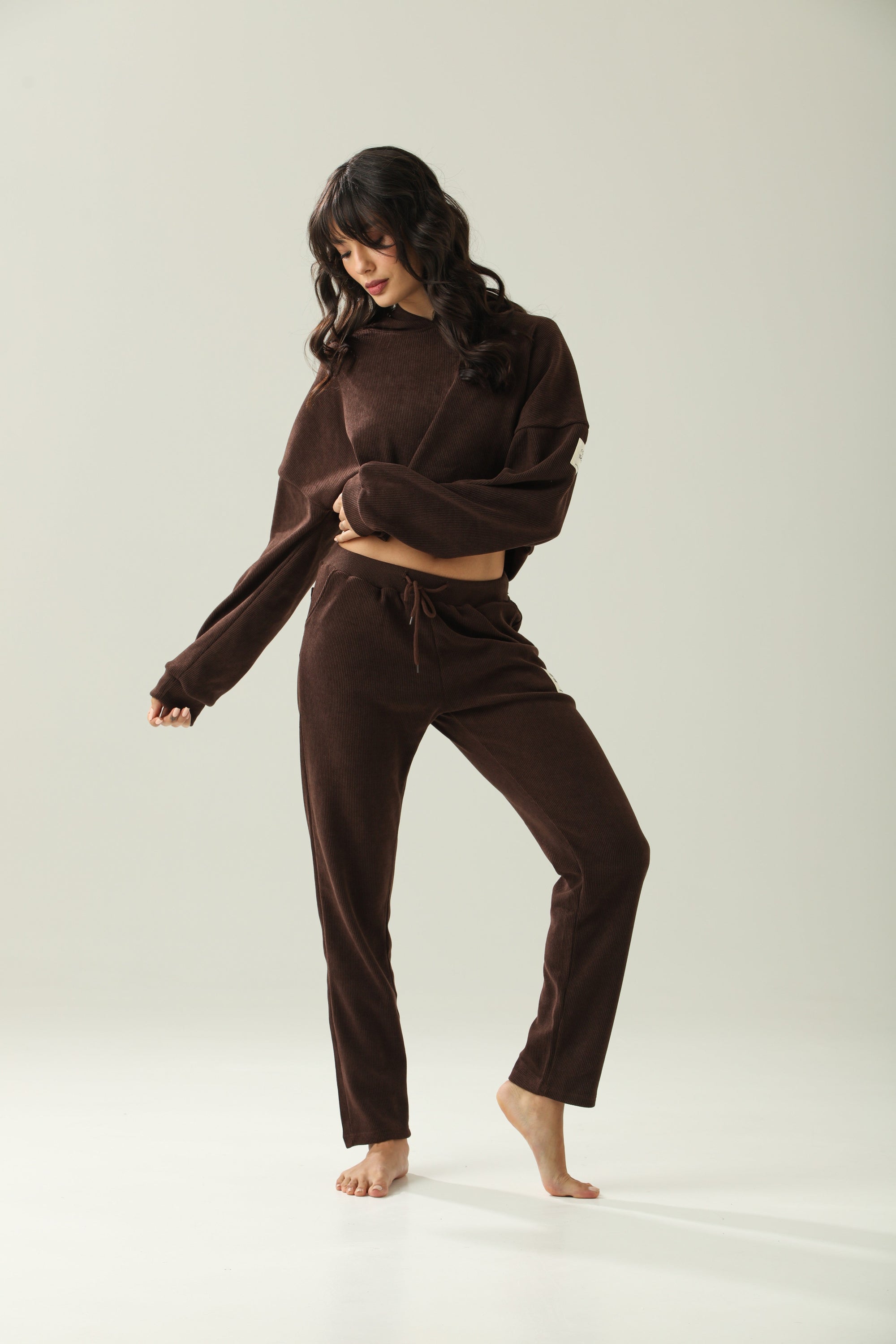 Conjunto Moletom Rowa Lounge Flow - Marrom ROWA STORE DI6