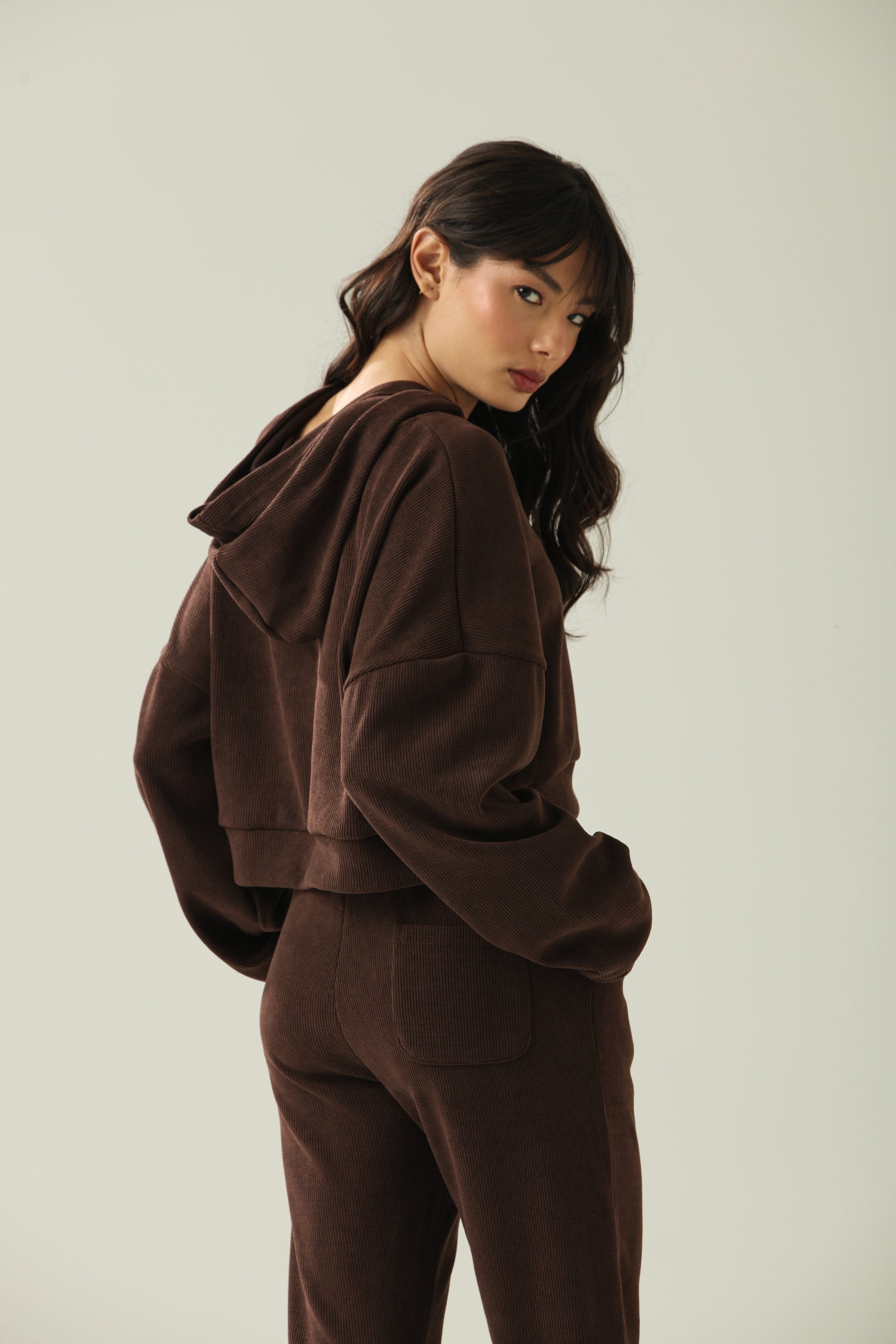Conjunto Moletom Rowa Lounge Flow - Marrom ROWA STORE DI6