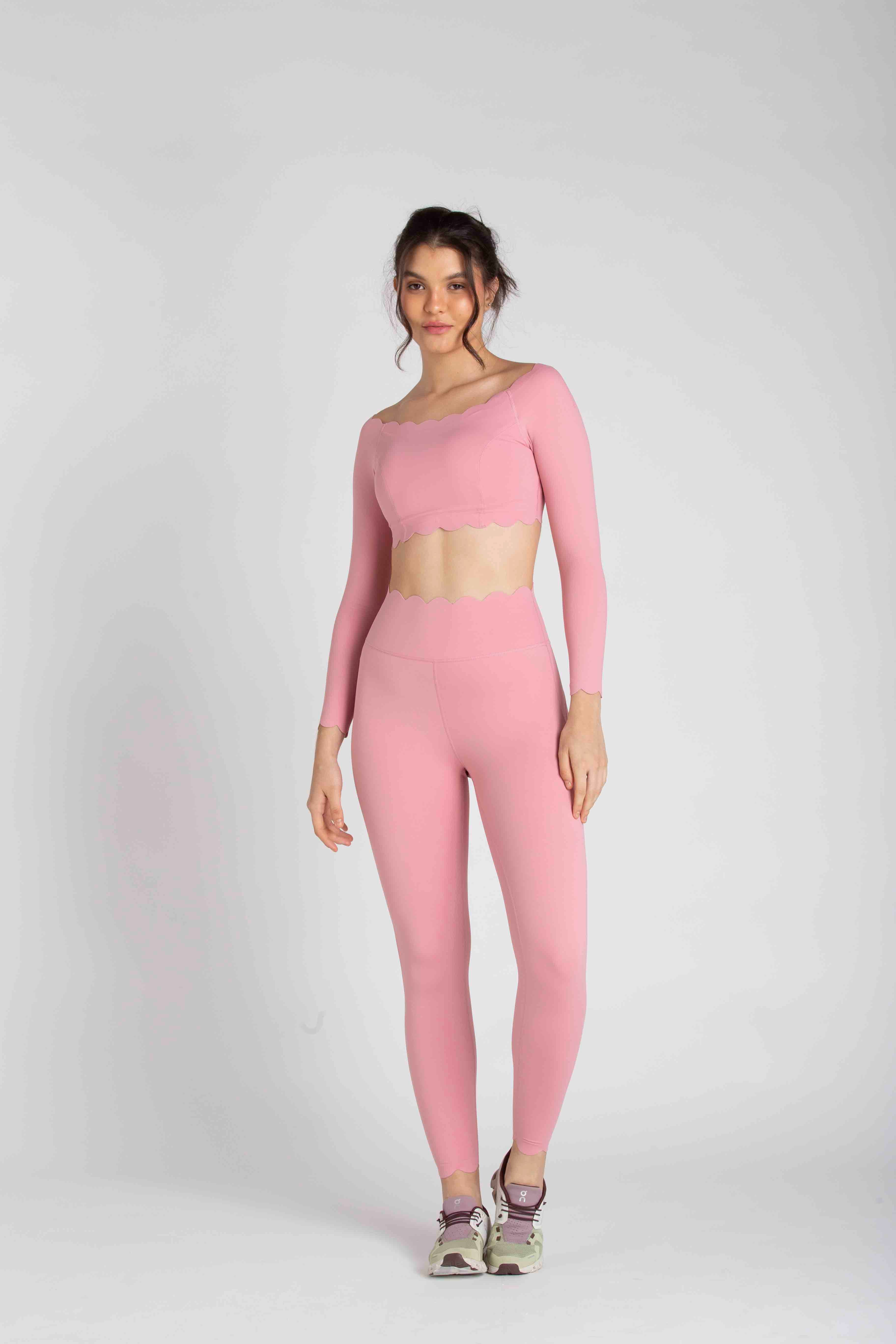 LEGGING HEART - ROSE