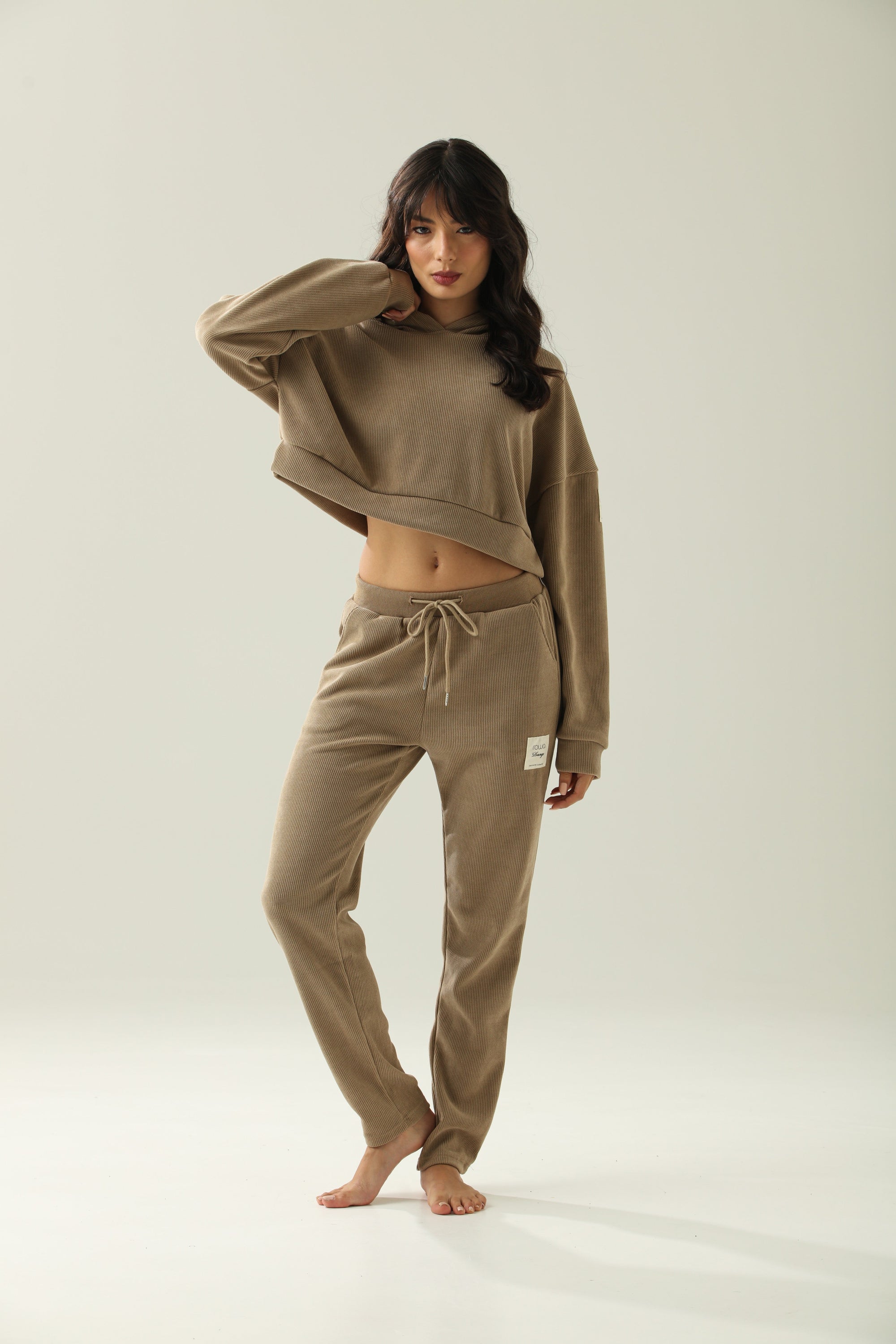 Conjunto Moletom Rowa Lounge Flow - Bege ROWA STORE DI6
