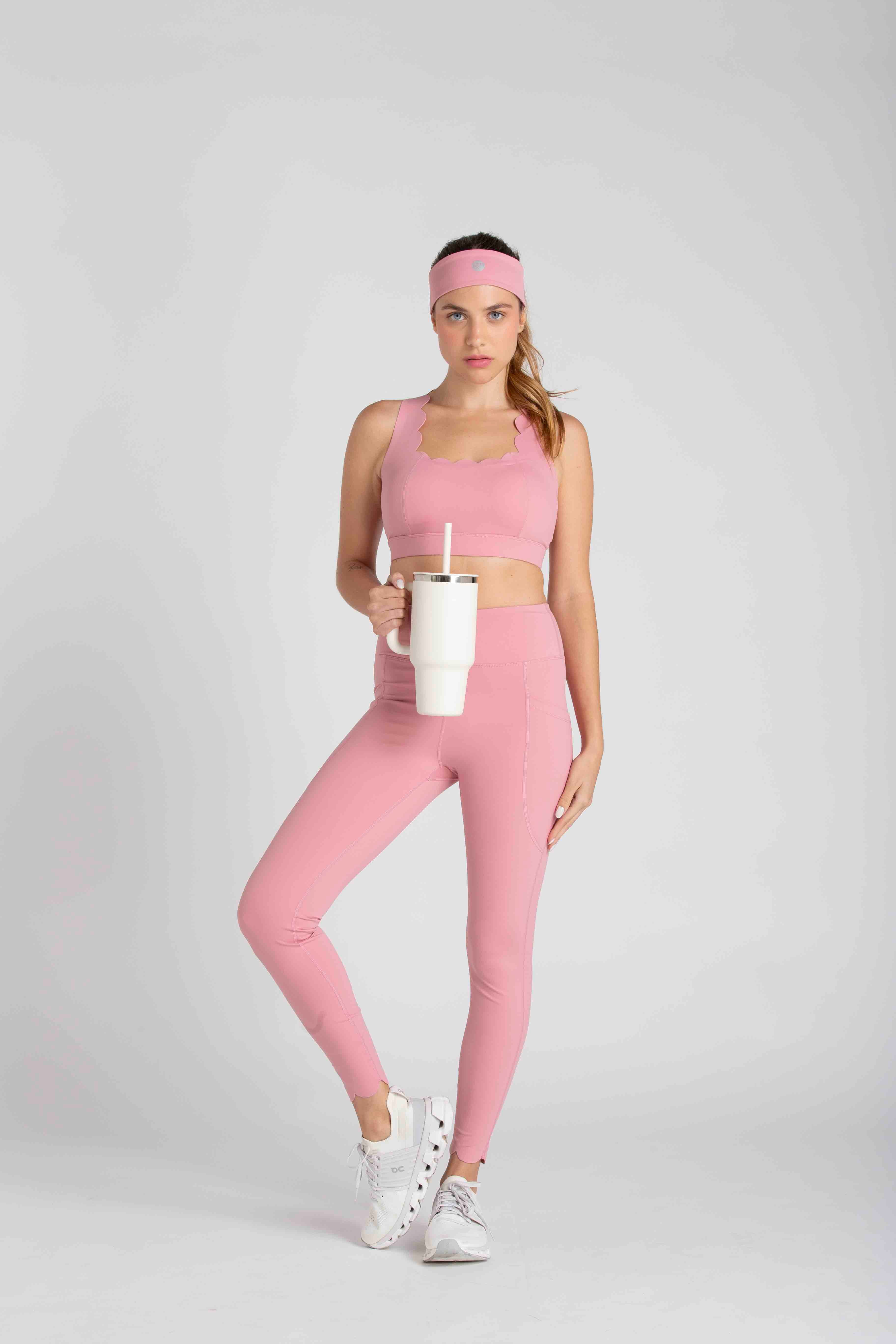 LEGGING HEART COM BOLSO LATERAL - ROSE