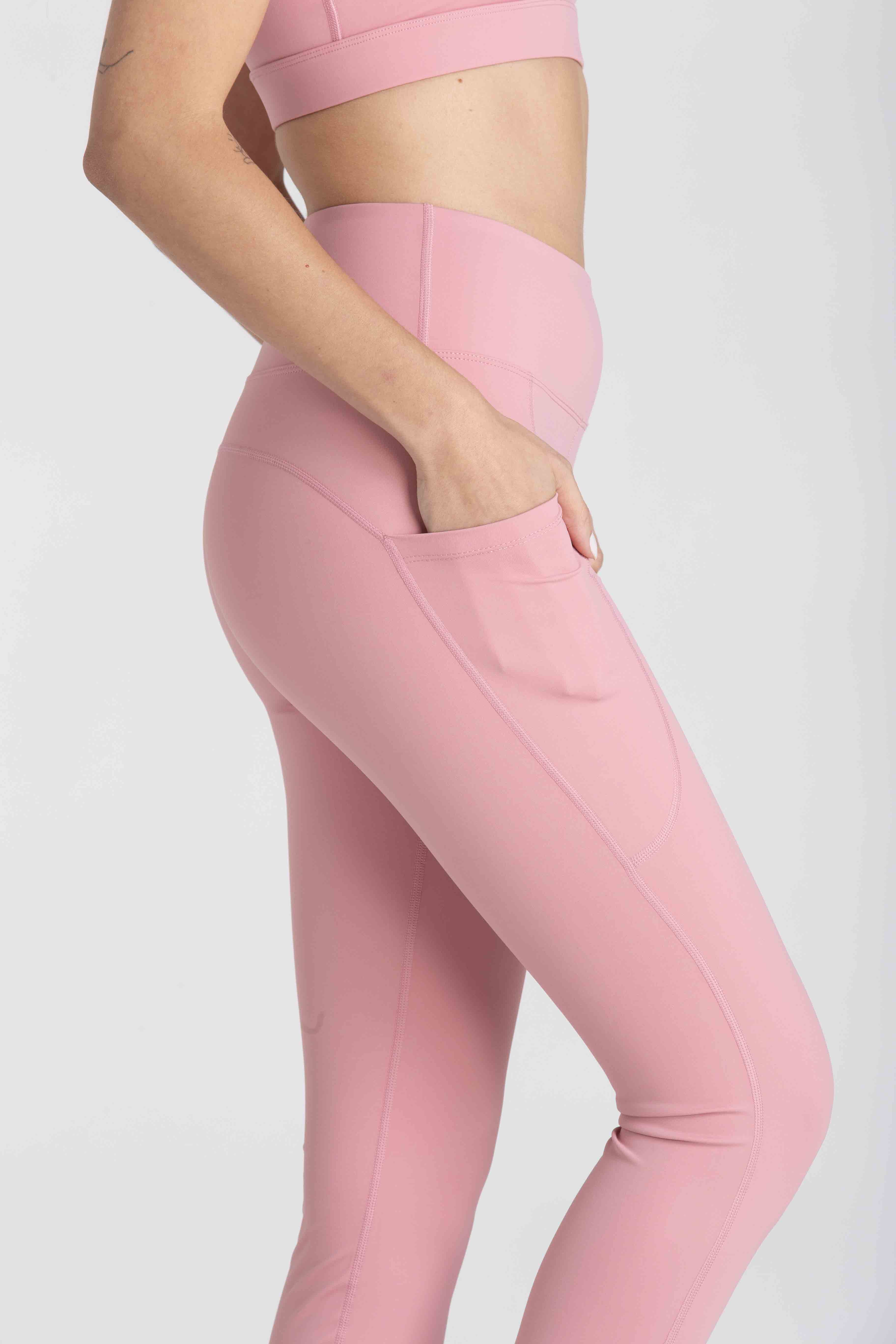 LEGGING HEART COM BOLSO LATERAL - ROSE