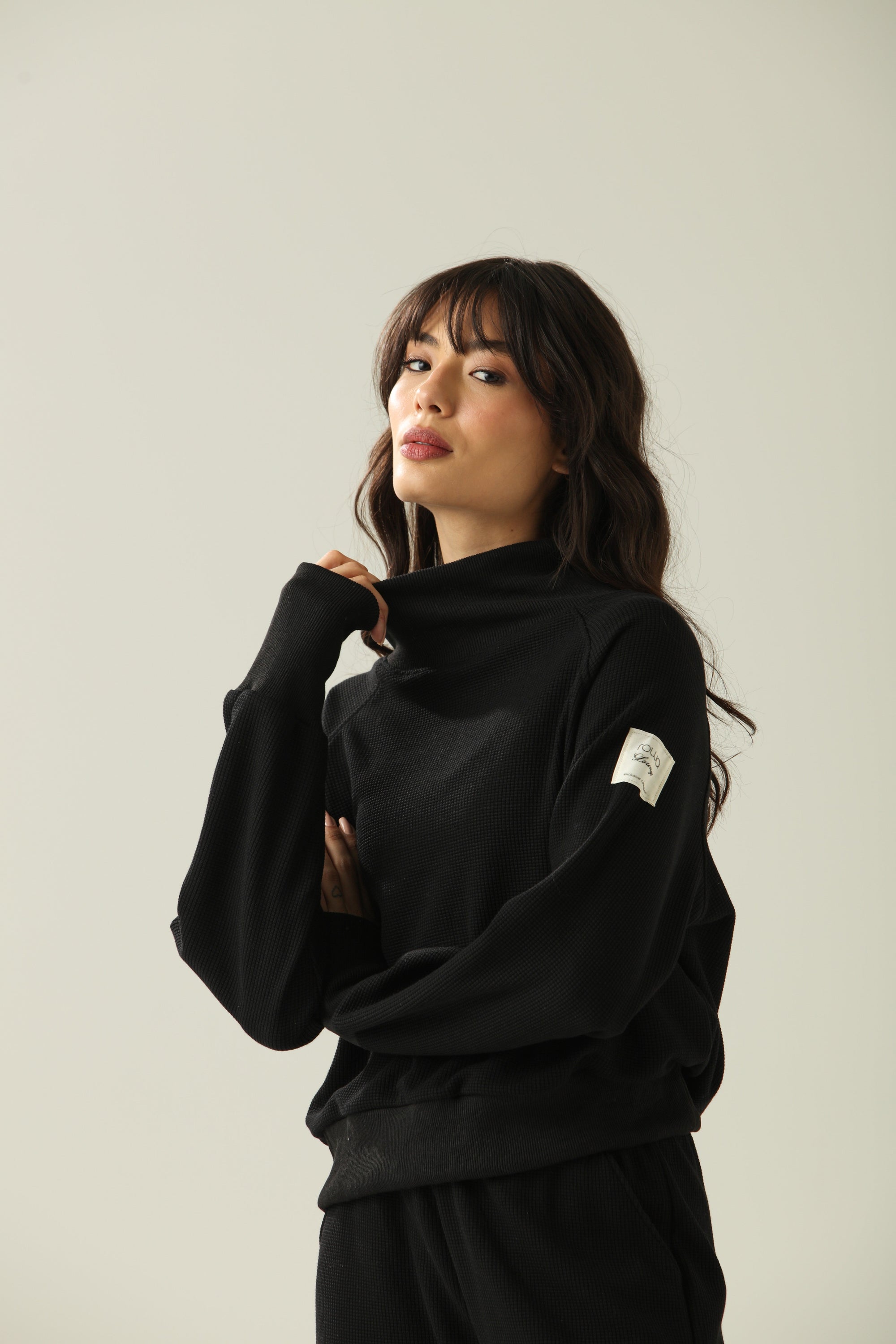 Conjunto de Moletom Rowa Lounge Daily - Preto ROWA STORE DI6