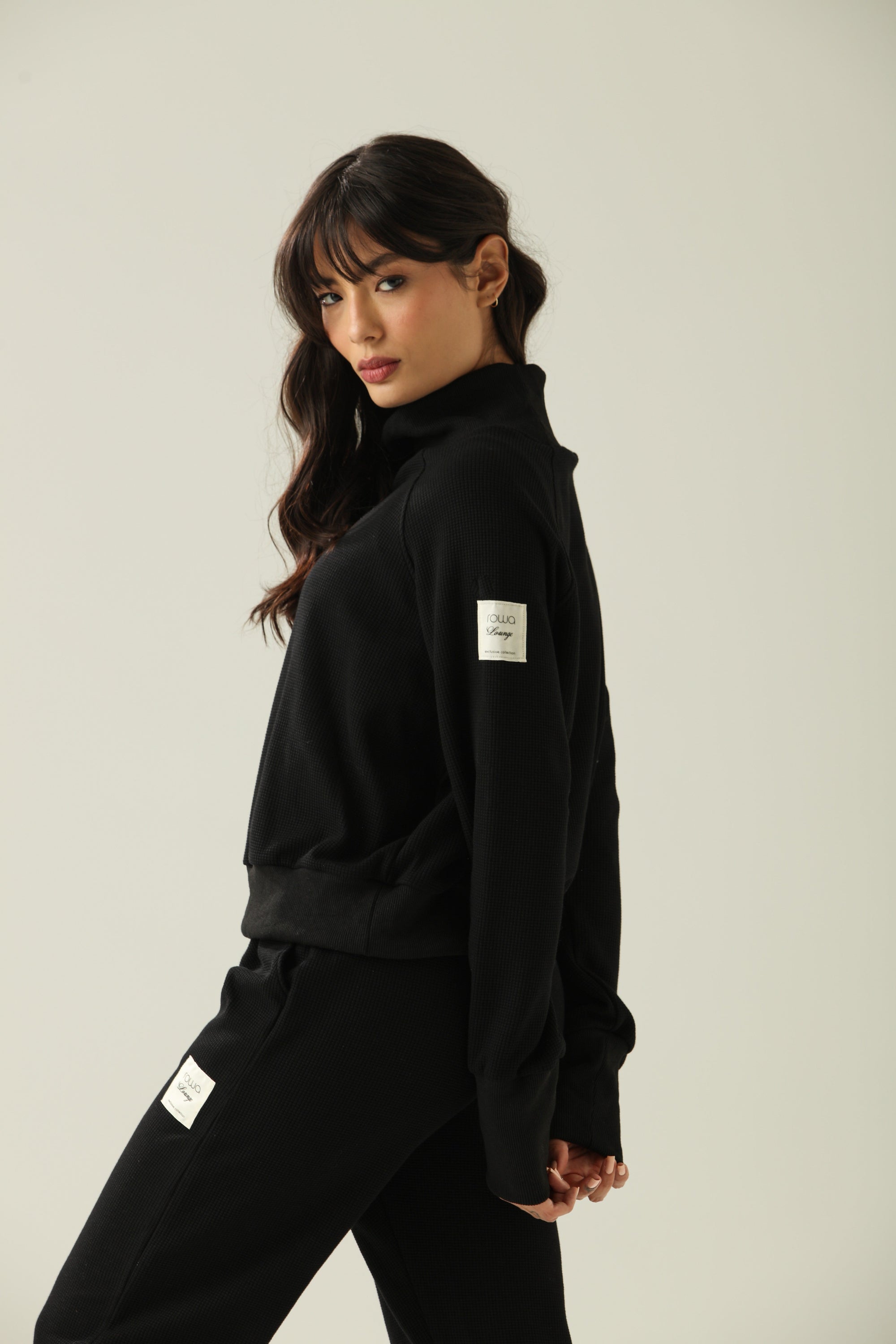 Conjunto de Moletom Rowa Lounge Daily - Preto ROWA STORE DI6