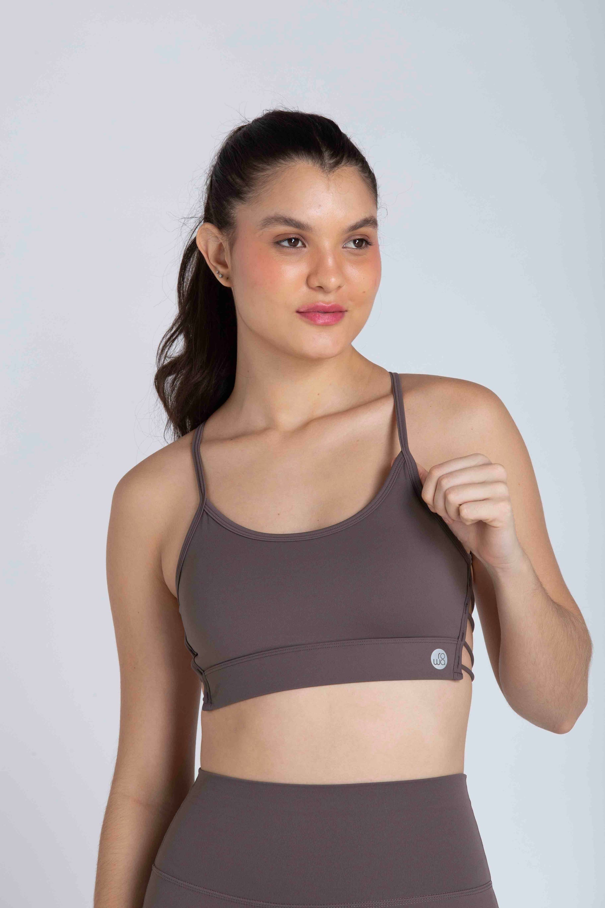 Val Thin Strap Top - Chocolate