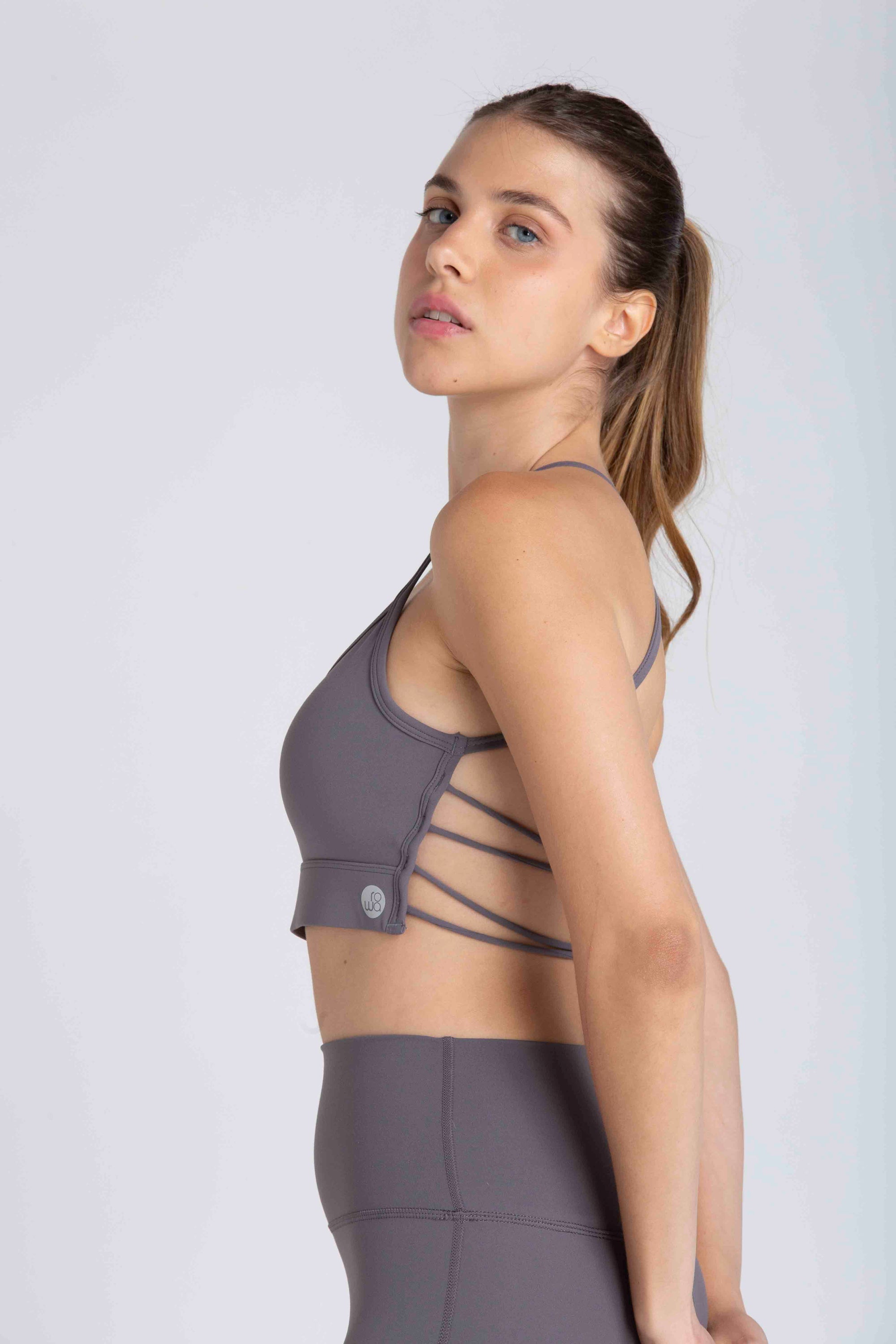 Val Thin Strap Top - Grey