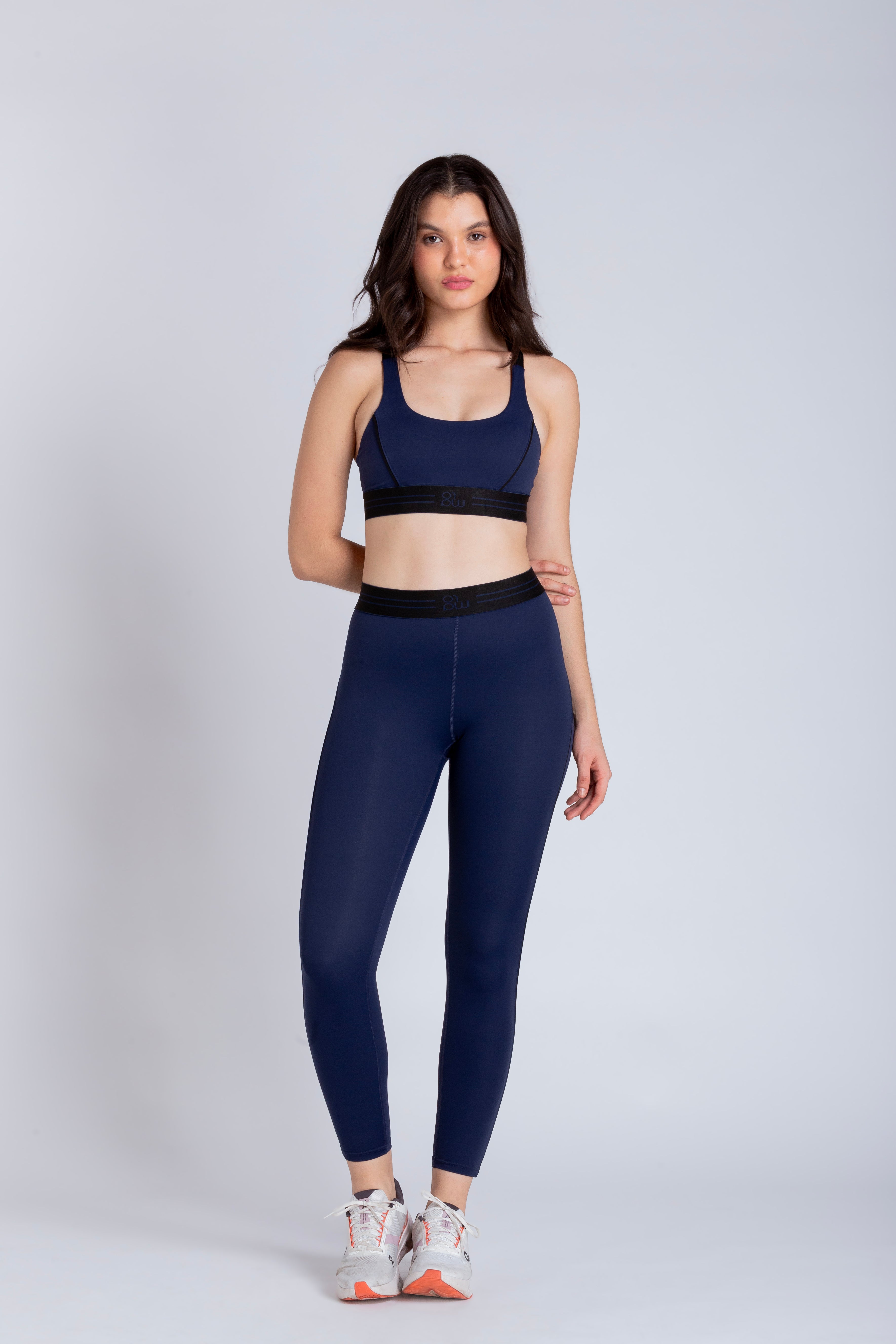 Legging Reverse com elástico na cintura - Azul Marinho