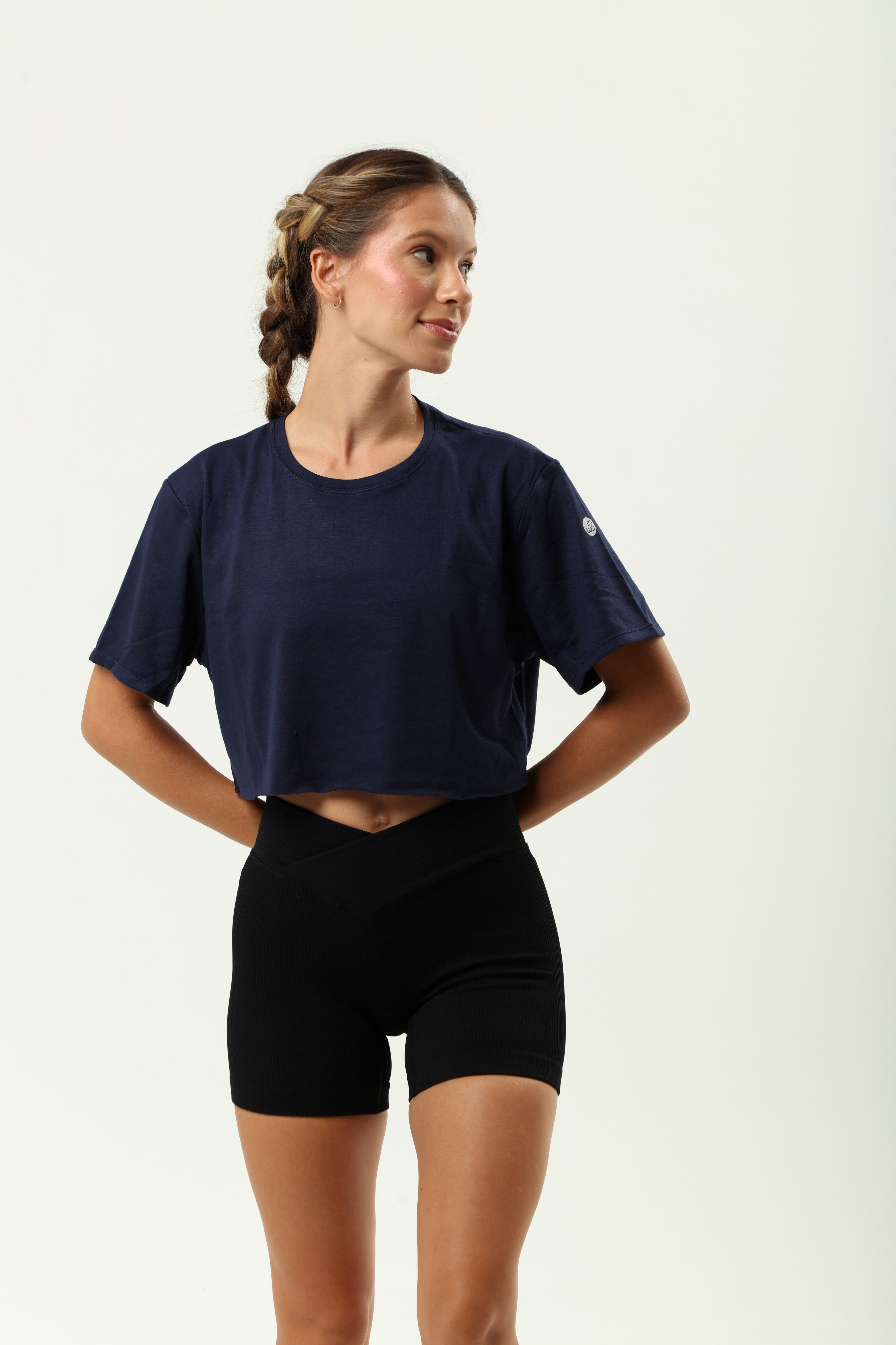 Cropped Basic Rowa - Azul Marinho