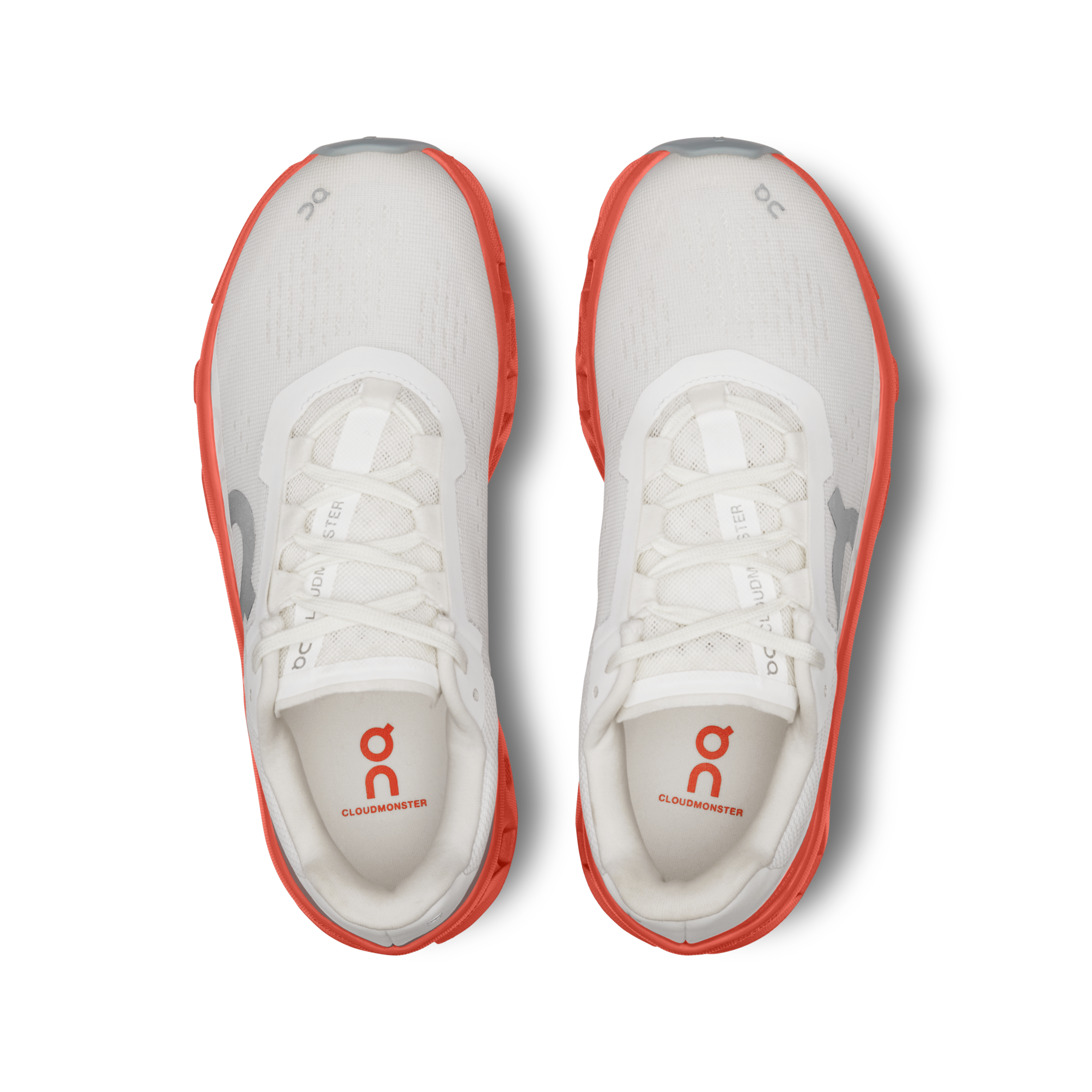 On Running Cloudmonster 1 Feminino White / Flame