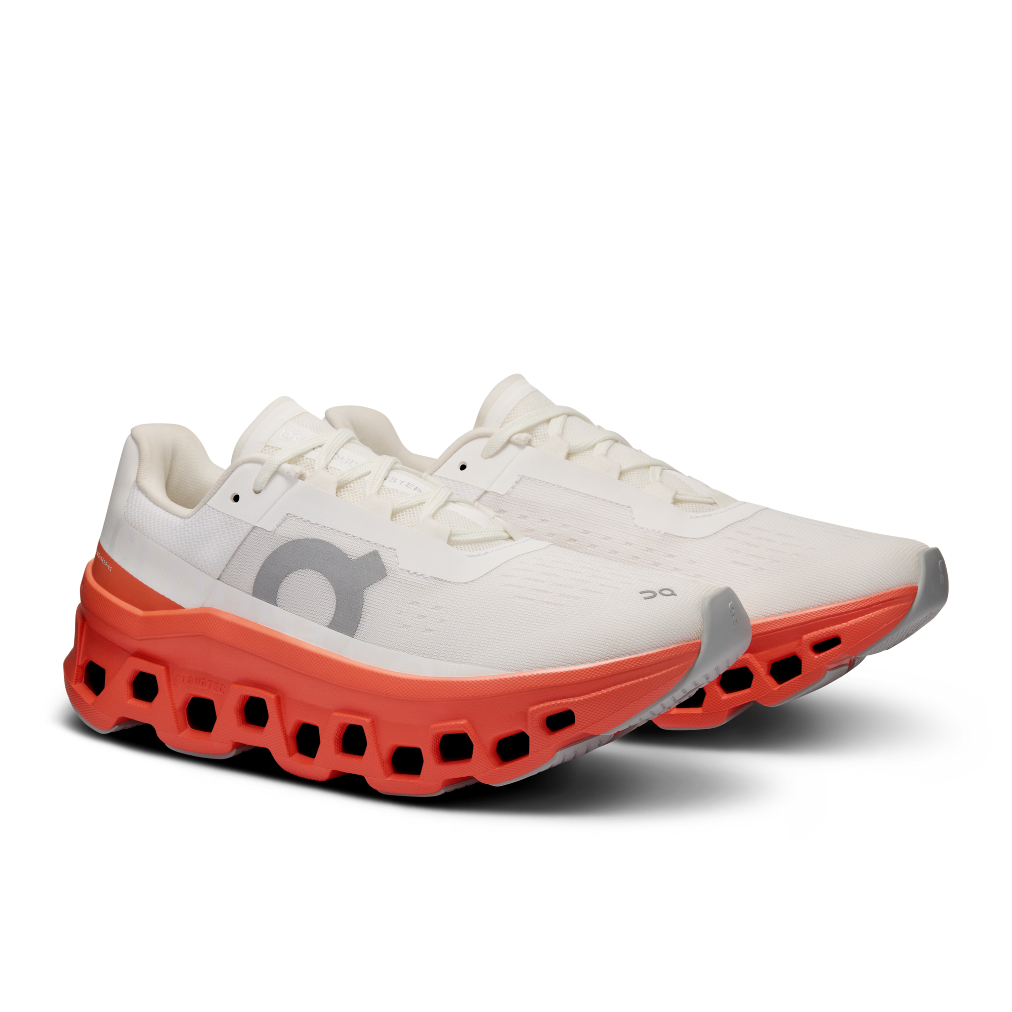 On Running Cloudmonster 1 Feminino White / Flame