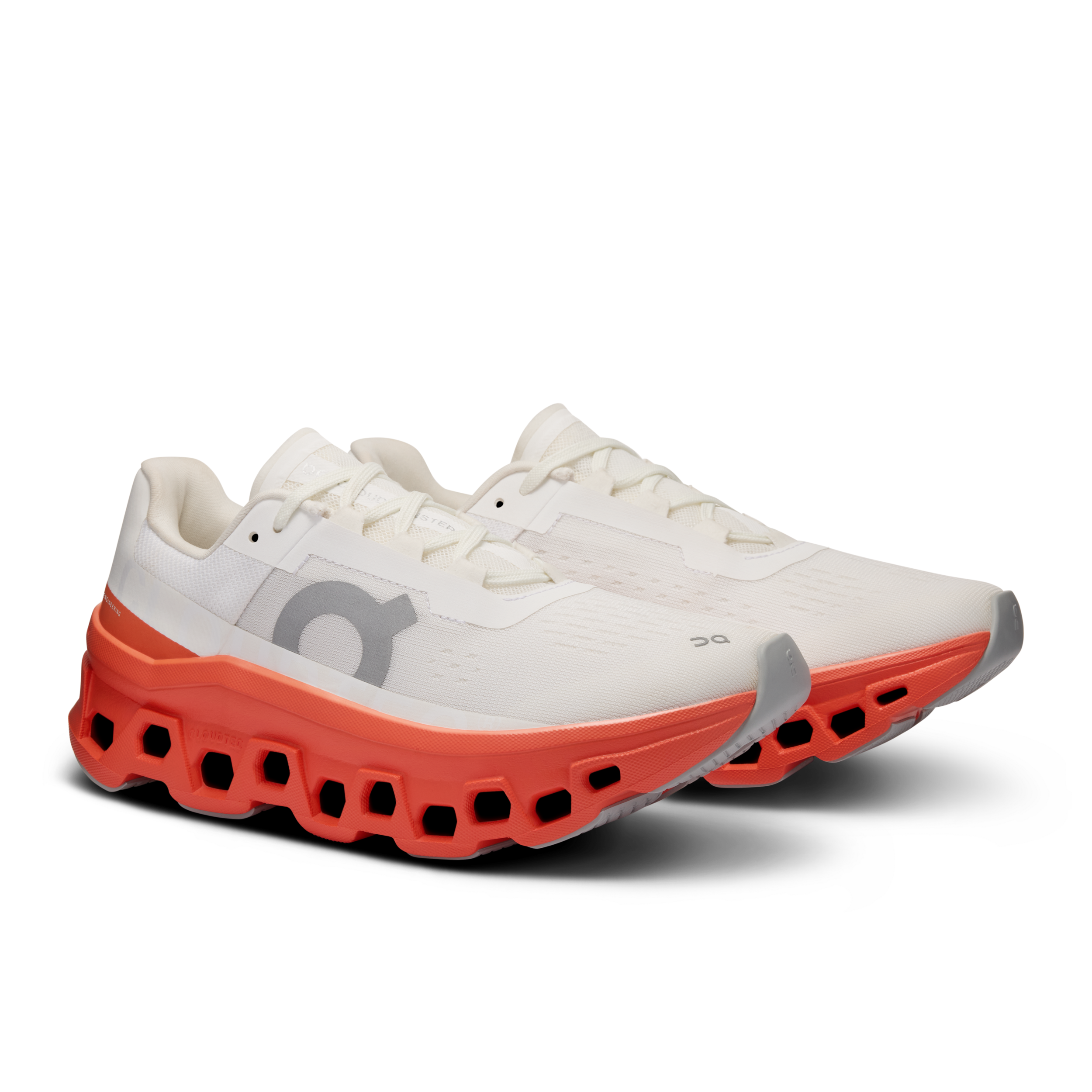 On Running Cloudmonster 1 Feminino White / Flame