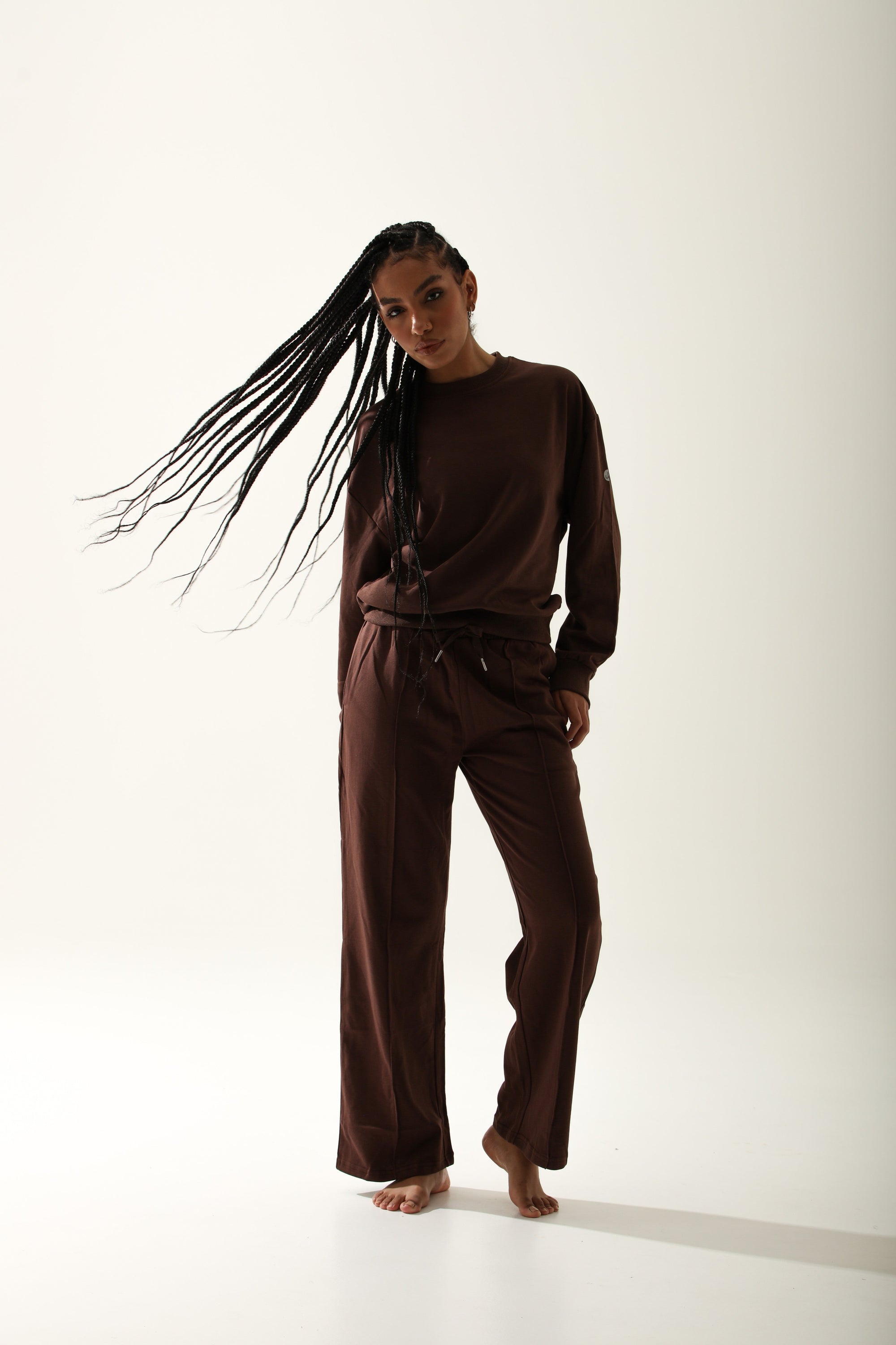 Conjunto Moletom Modal - Café Escuro ROWA STORE DI7