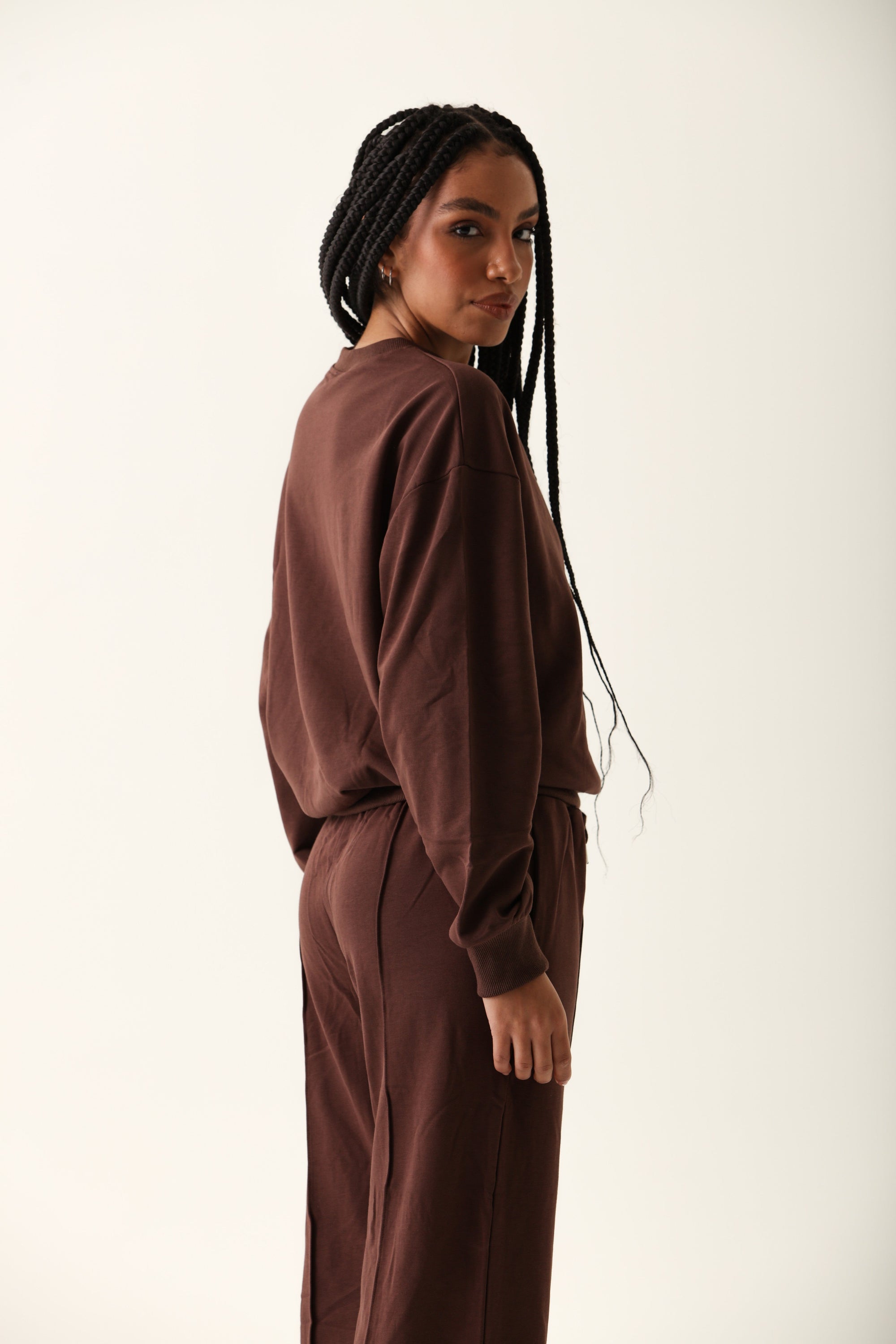 Conjunto Moletom Modal - Café Escuro ROWA STORE DI7