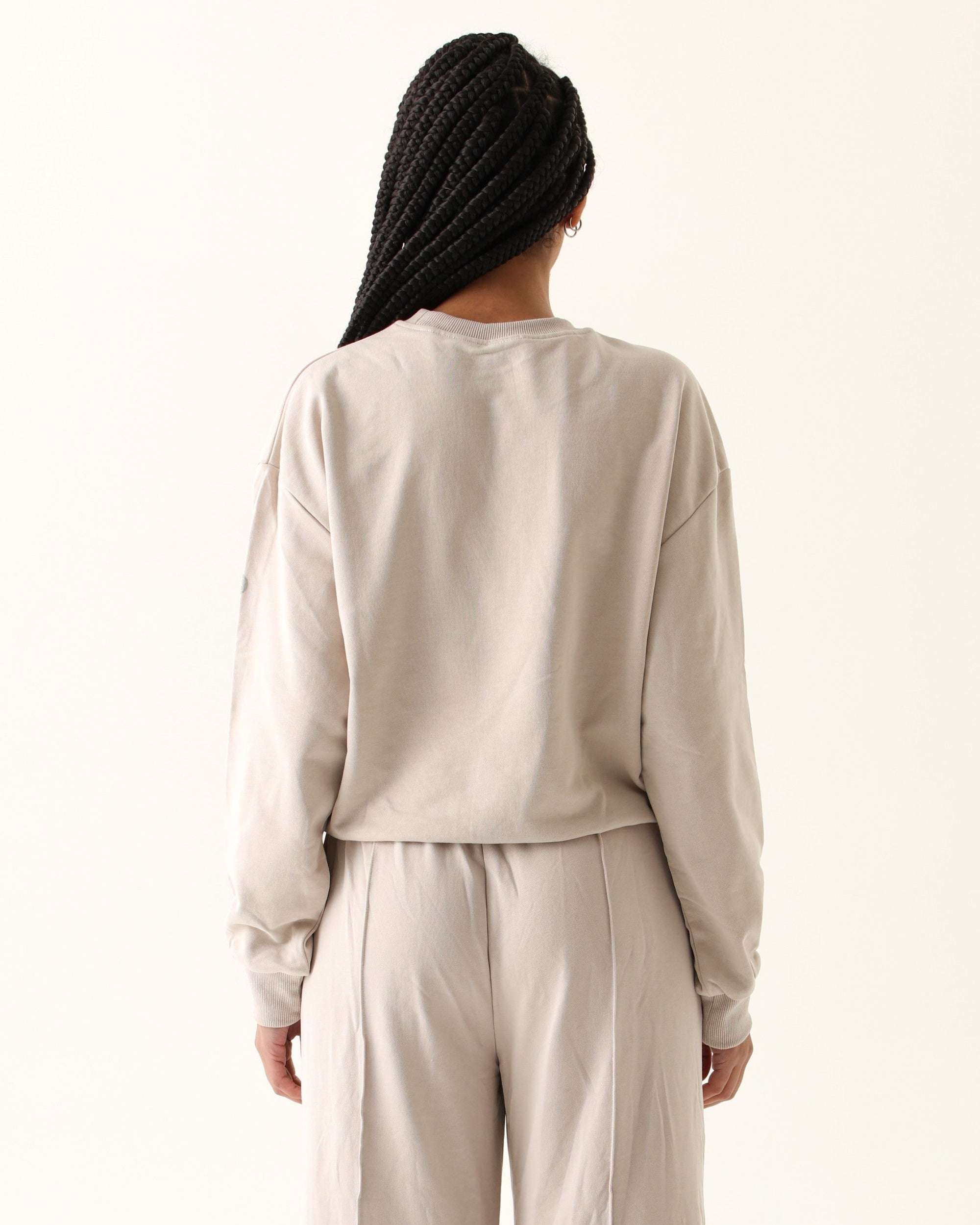 Blusa Moletom Modal - Bege ROWA STORE DI7