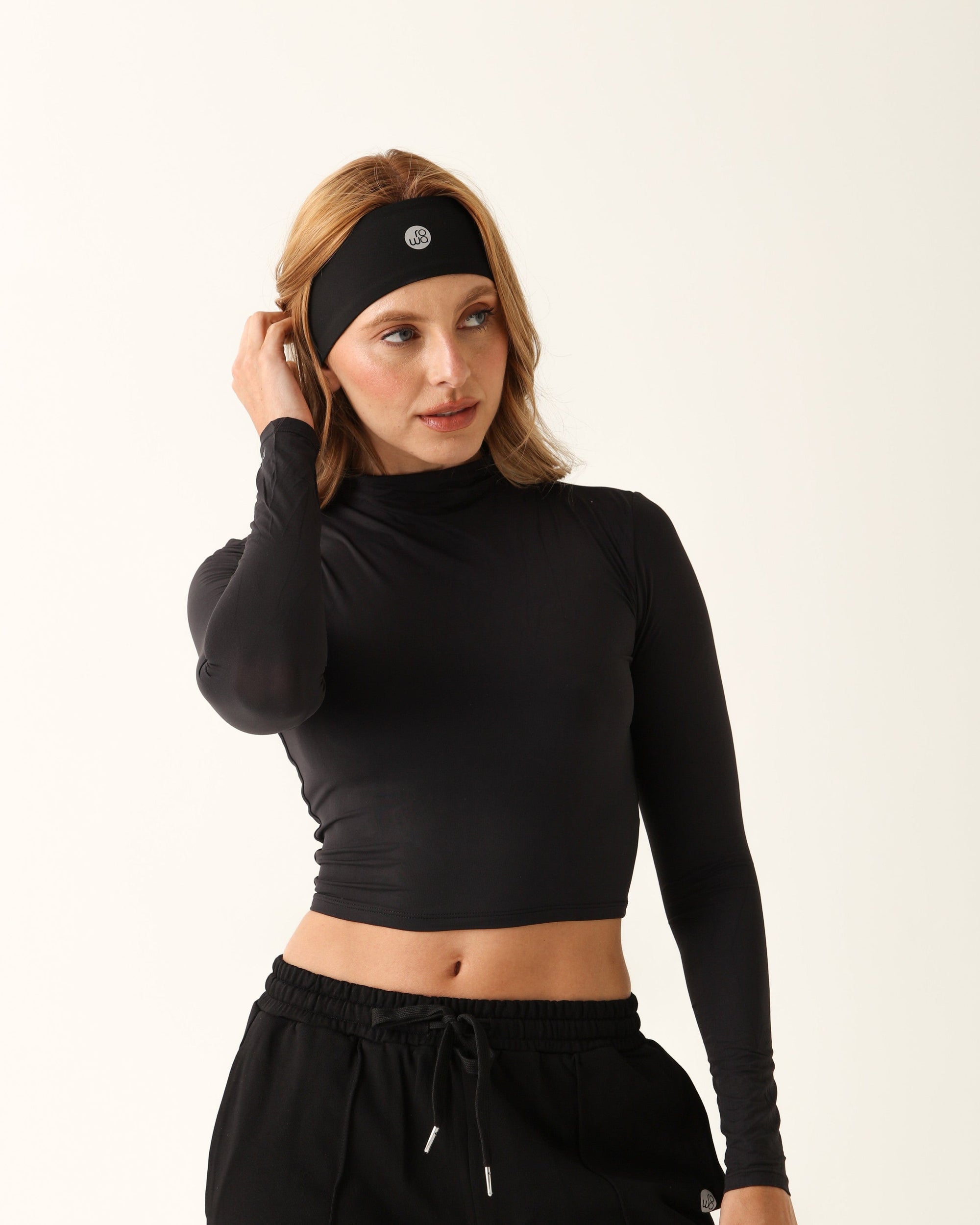 Camiseta Manga Longa Modal - Preto ROWA STORE DI7