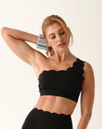 Top Assimétrico Heart - Preto ROWA STORE DI4