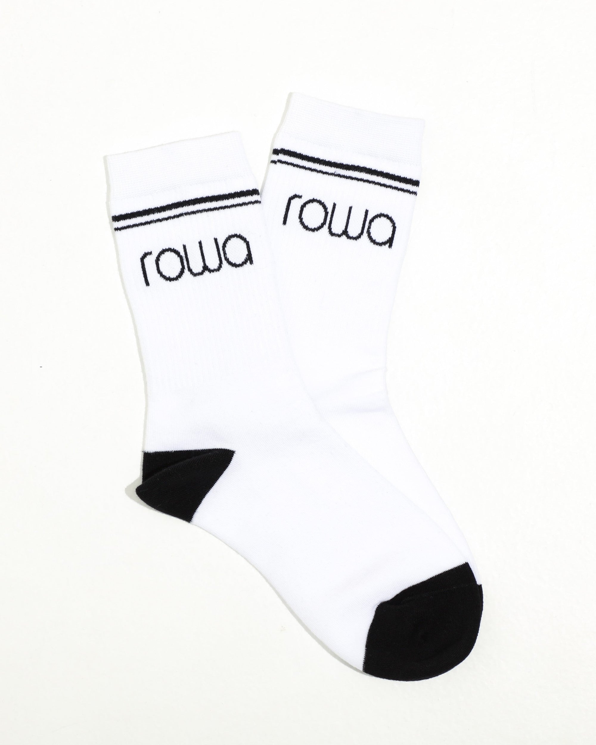Meia Canelada Rowa - Preto e Branco ROWA STORE DI7
