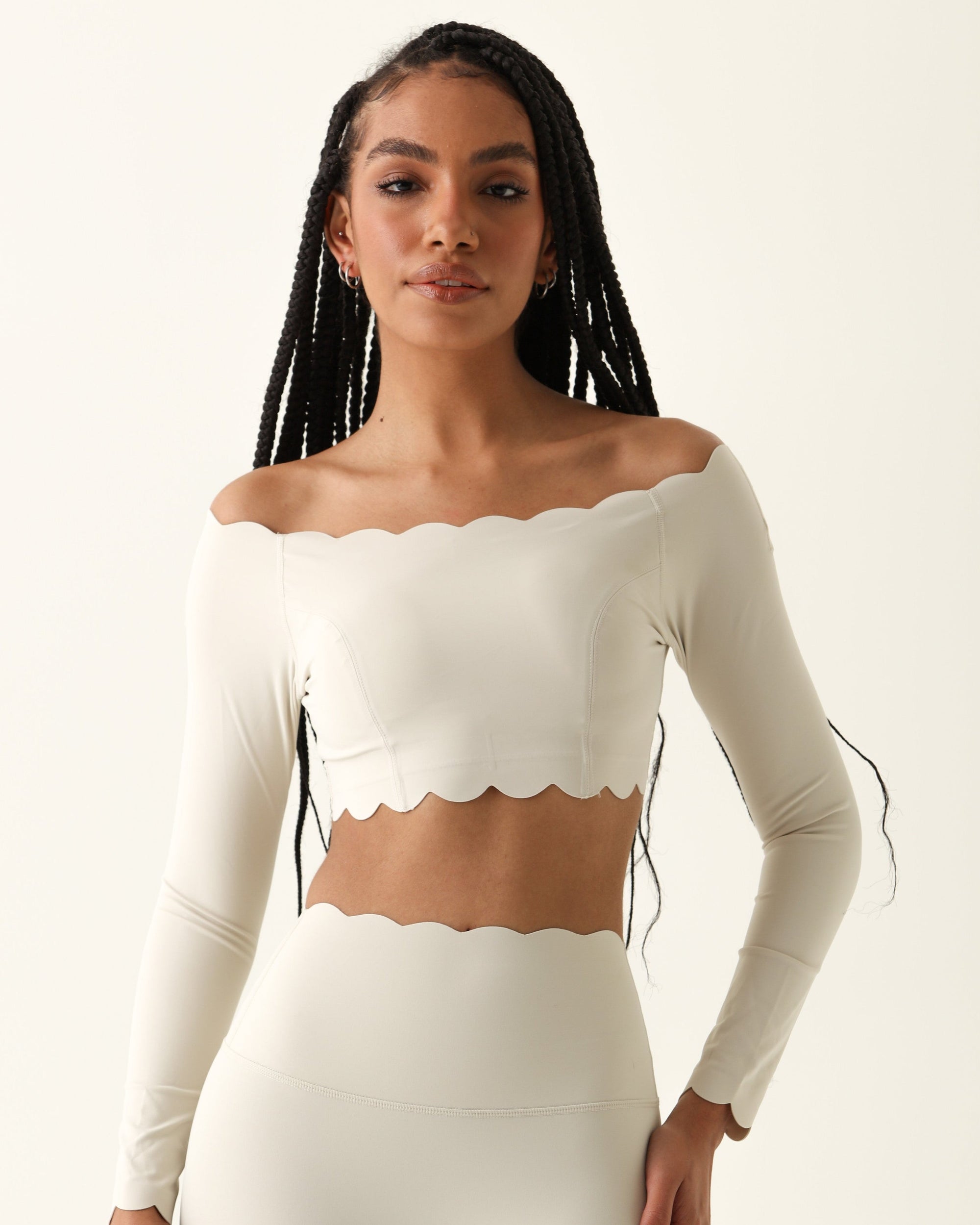 Top Heart Ombro a Ombro - Off-White ROWA STORE DI4