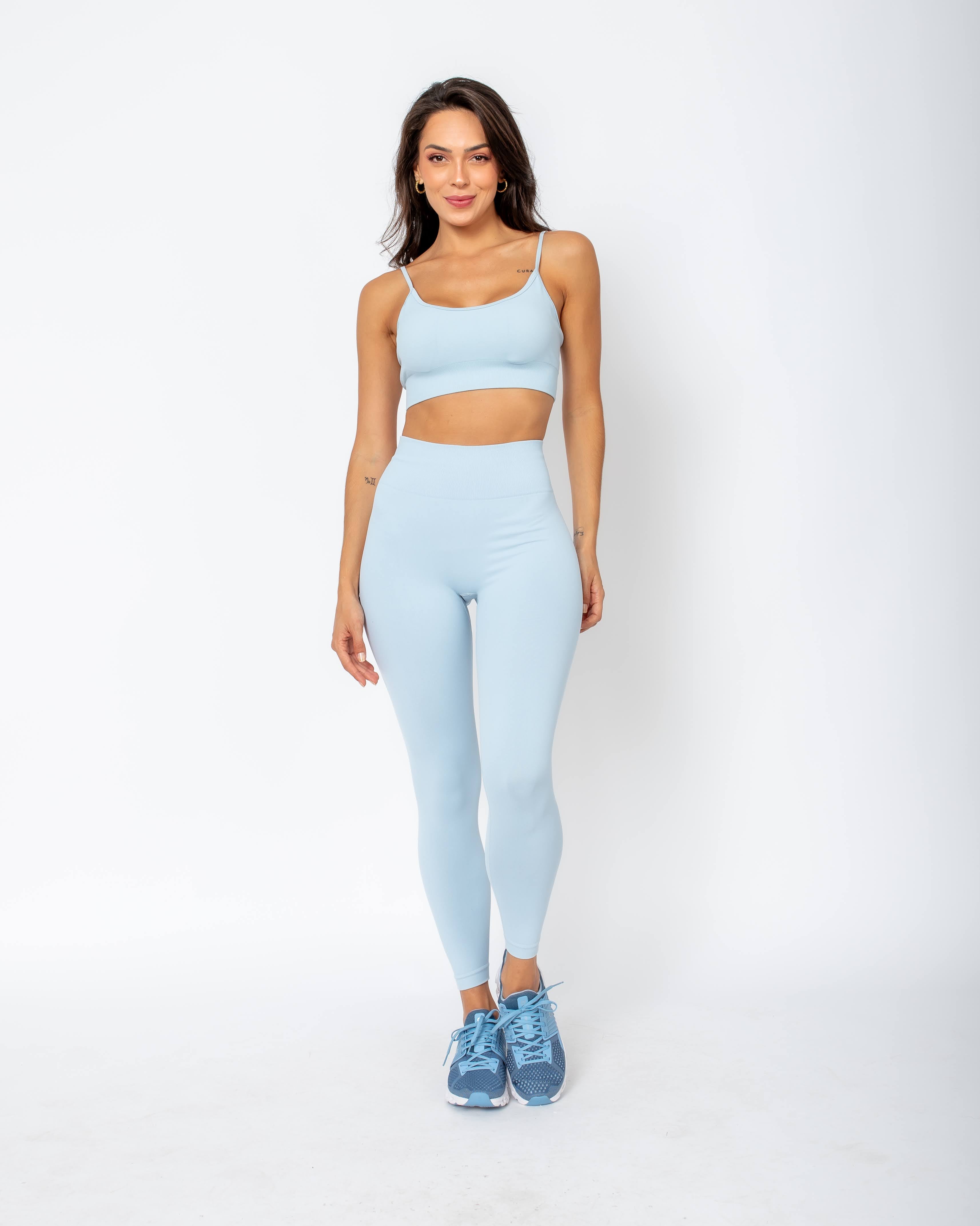 Legging Daiana Empina Bumbum - Azul Pastel