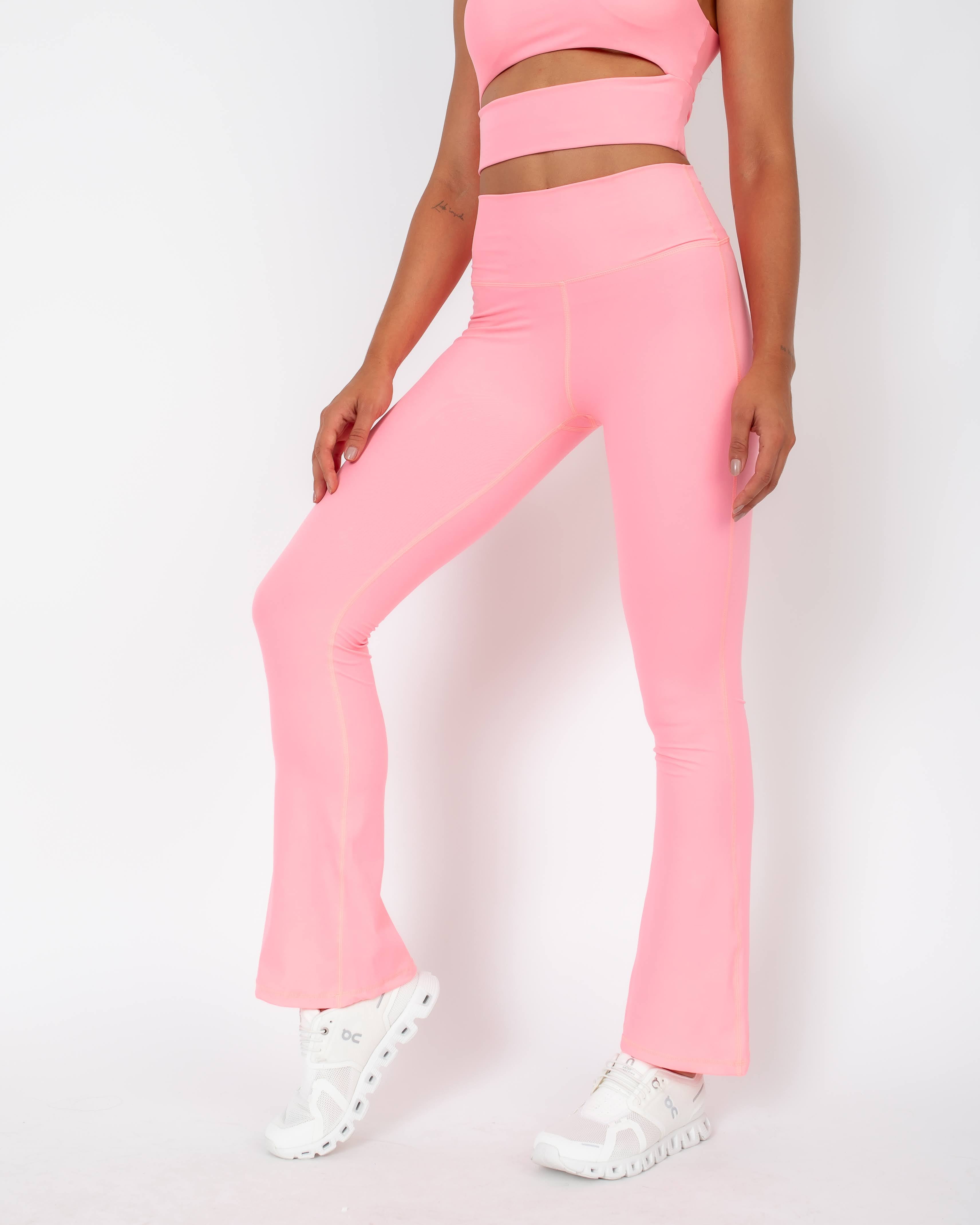 Calça Flare Isa - Rosa Chiclete