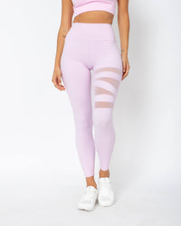 Legging Anita com detalhes de transparência - Rosa