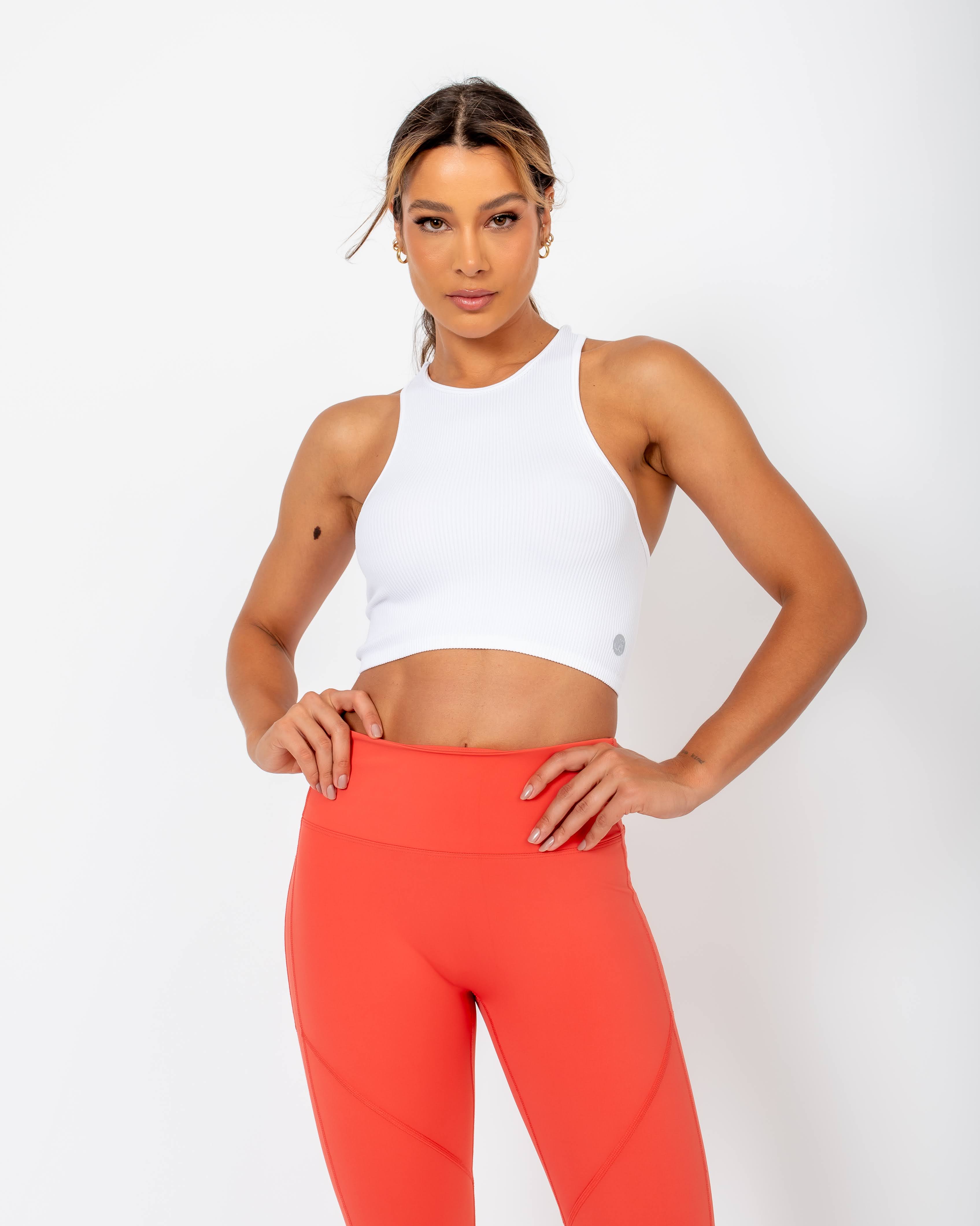 Regata Cropped Canelada Juju - Branco – ROWA STORE