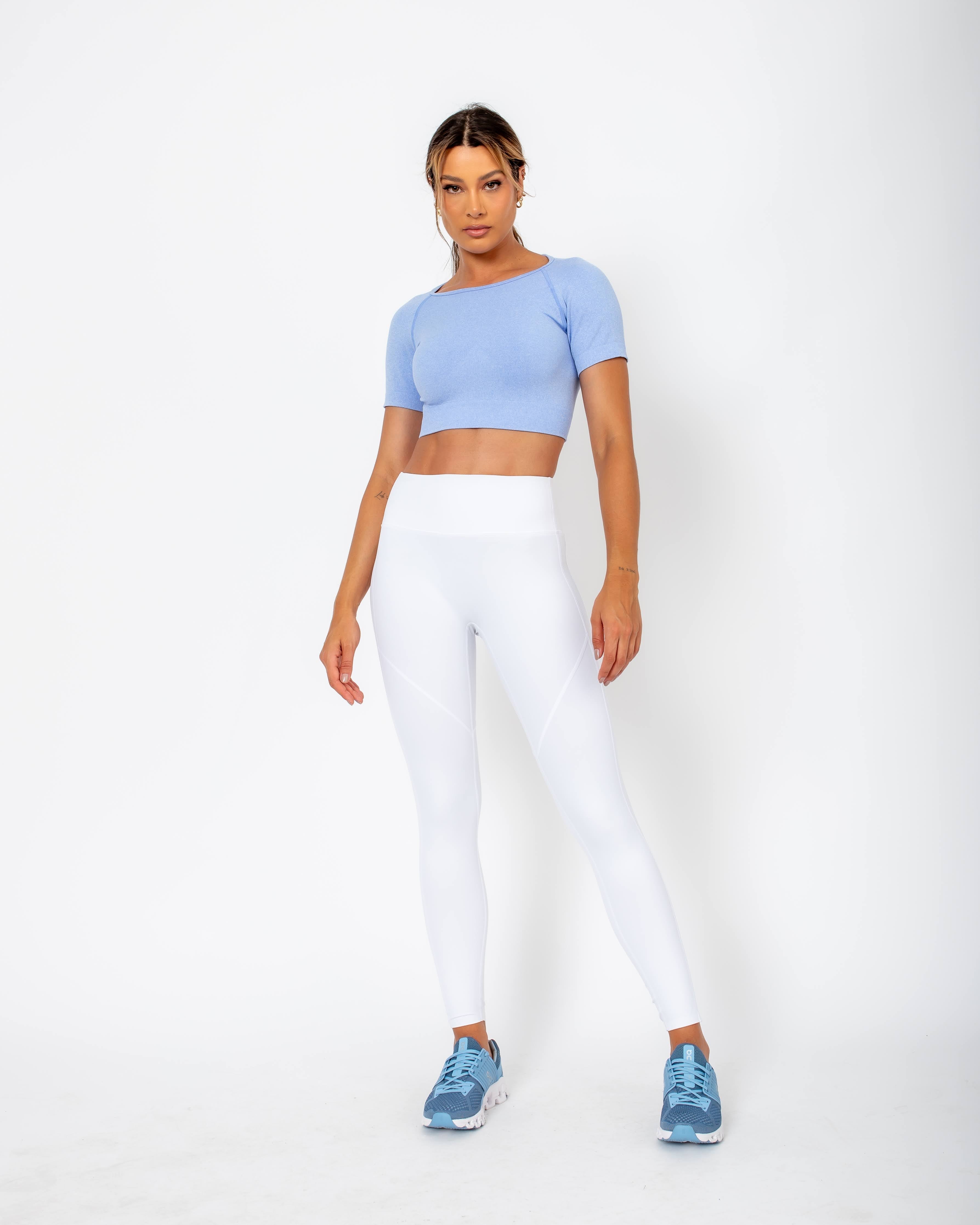 Cropped Lu com abertura nas costas - Azul Bali