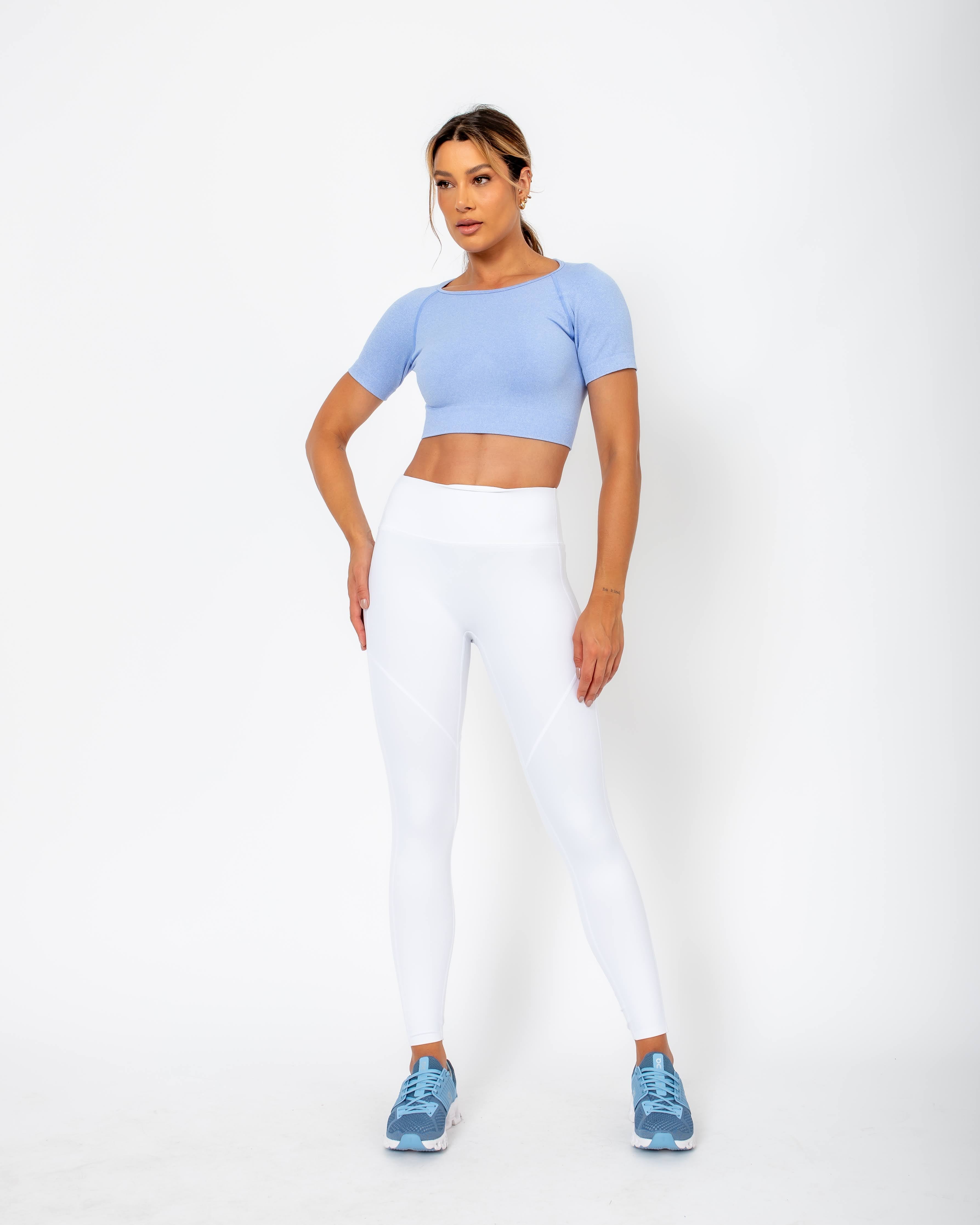 Cropped Lu com abertura nas costas - Azul Bali