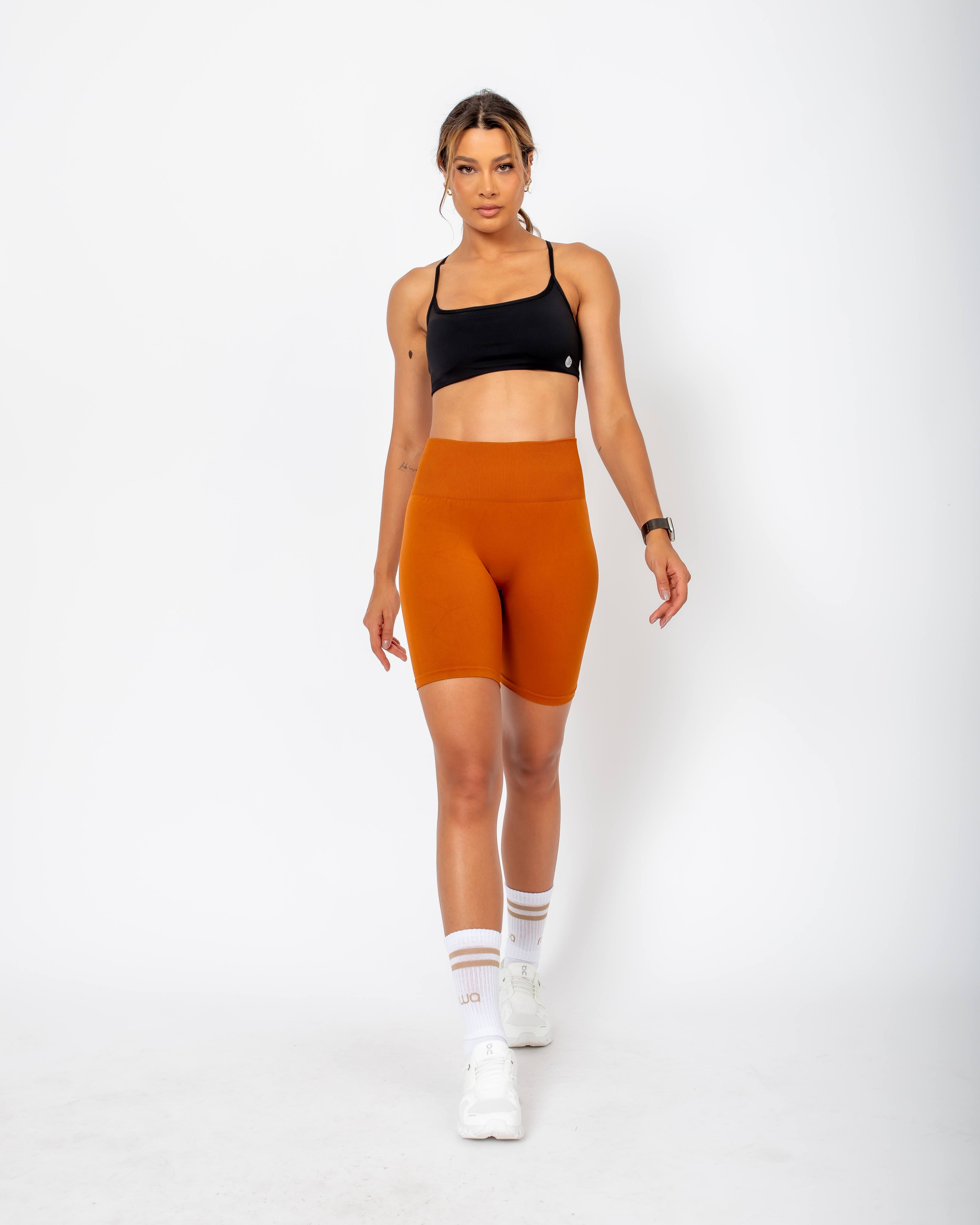 Amanda Seamless Shorts - Brown