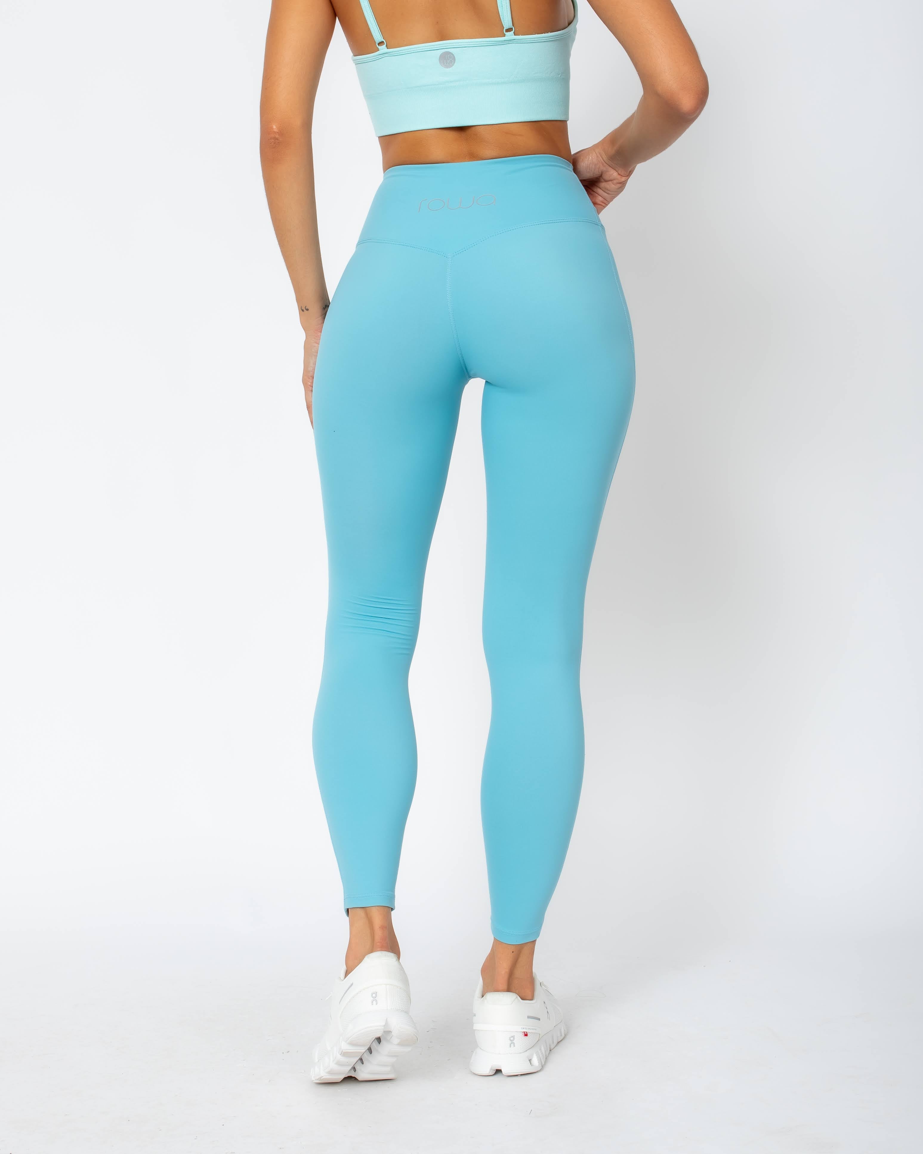 Anita Leggings with Transparent Details - Sky Blue