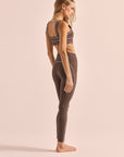 Legging Memel - Marrom e Azul Bebê