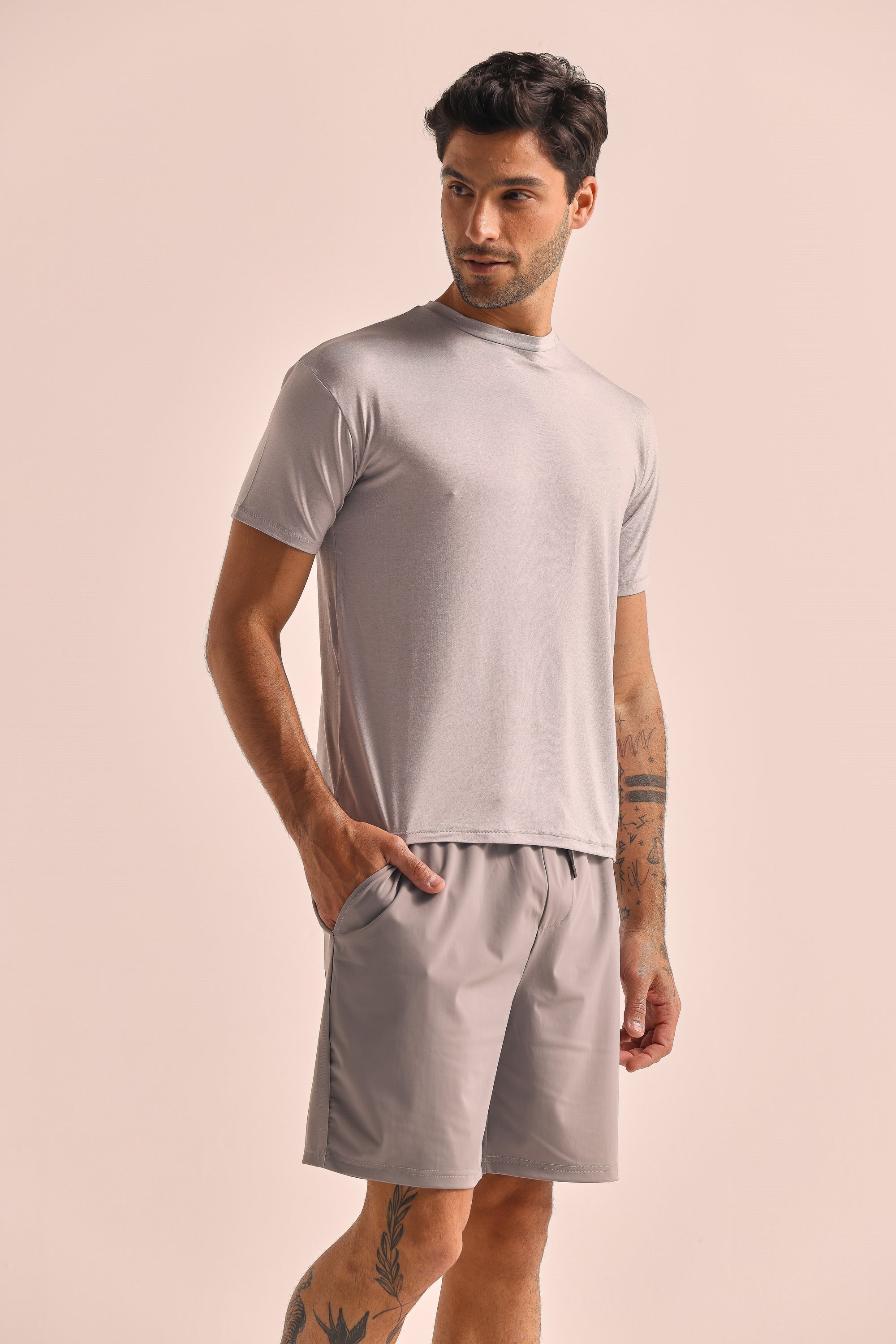 Bermuda Cool Masculina - Cinza
