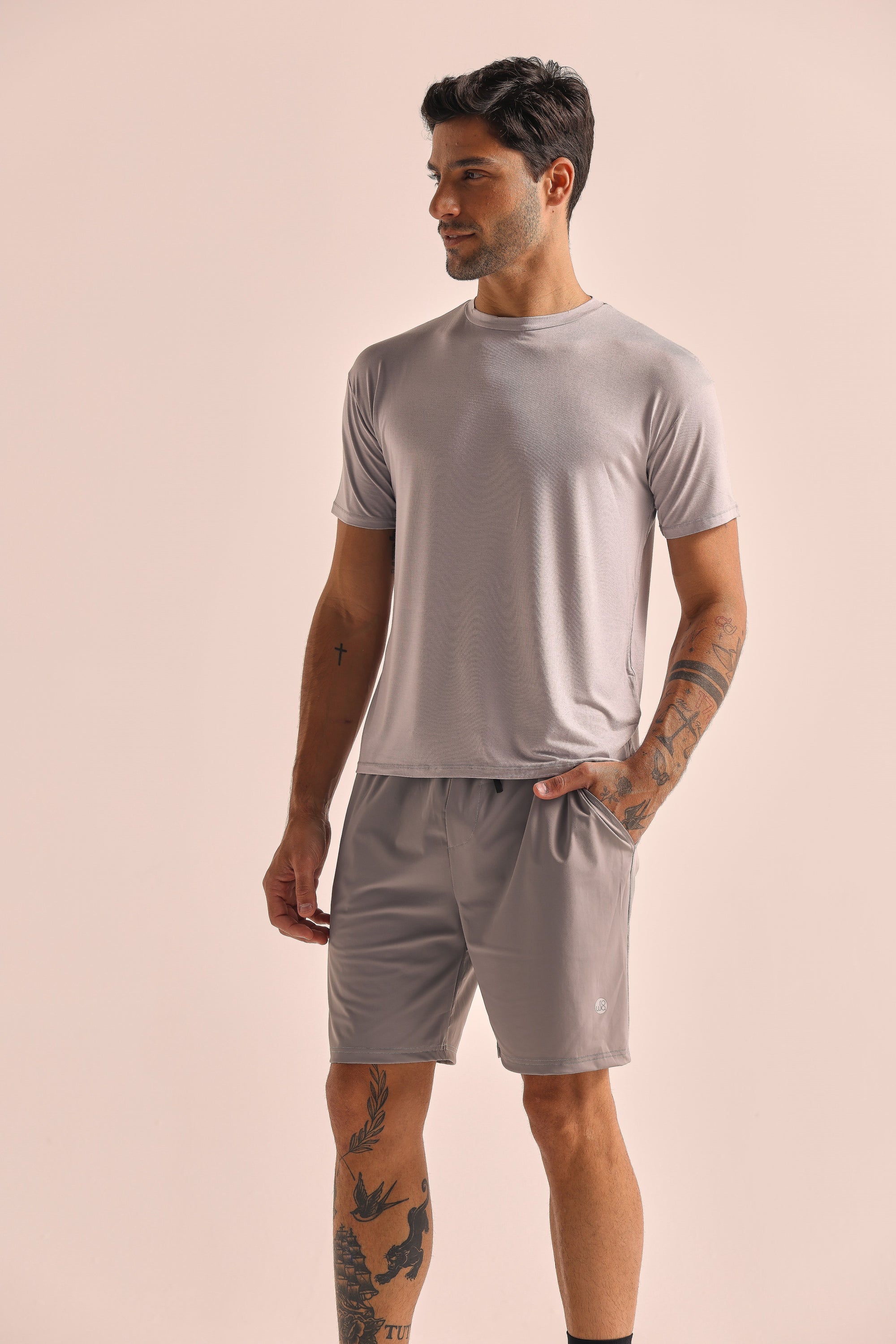 Bermuda Cool Masculina - Cinza