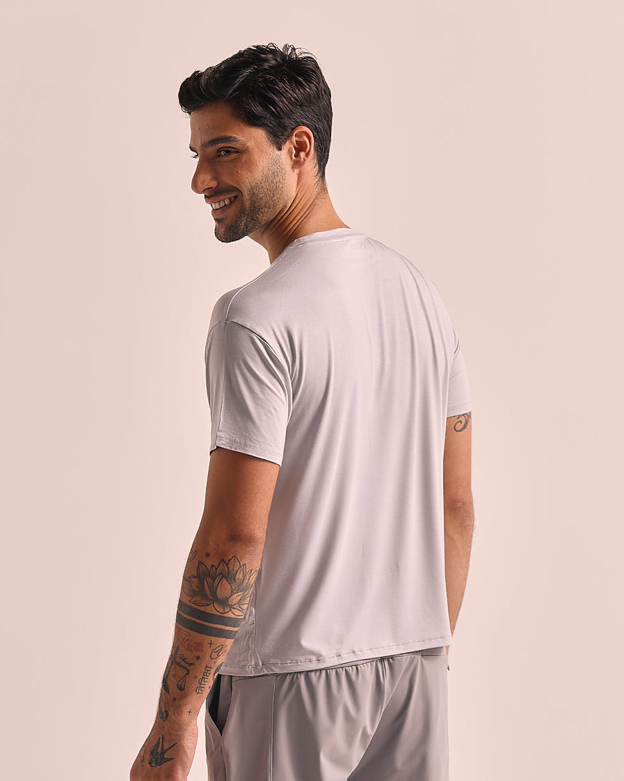 Camiseta Masculina Iconic -  Cinza
