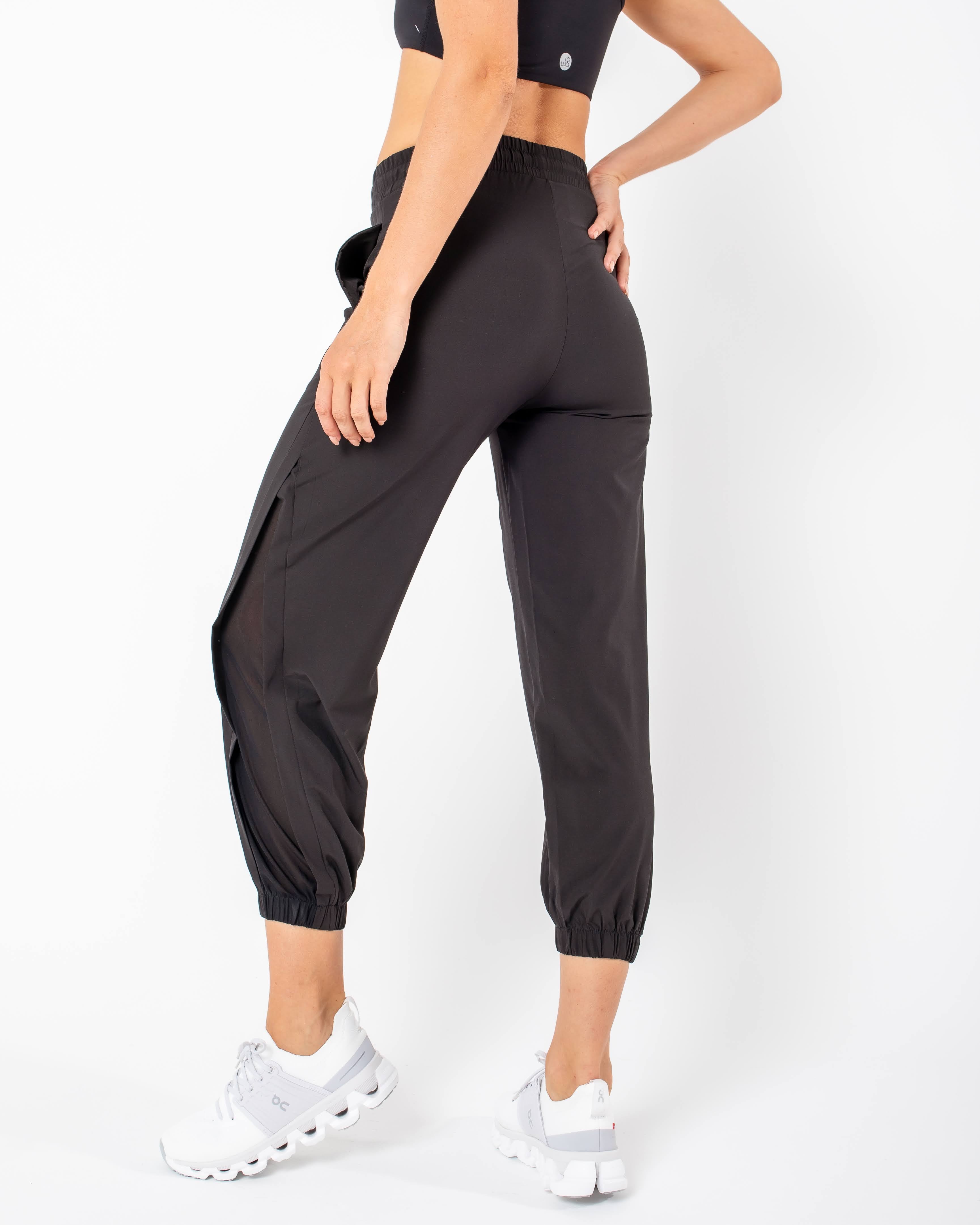 Calça Jogger Naty com detalhe lateral - Preto