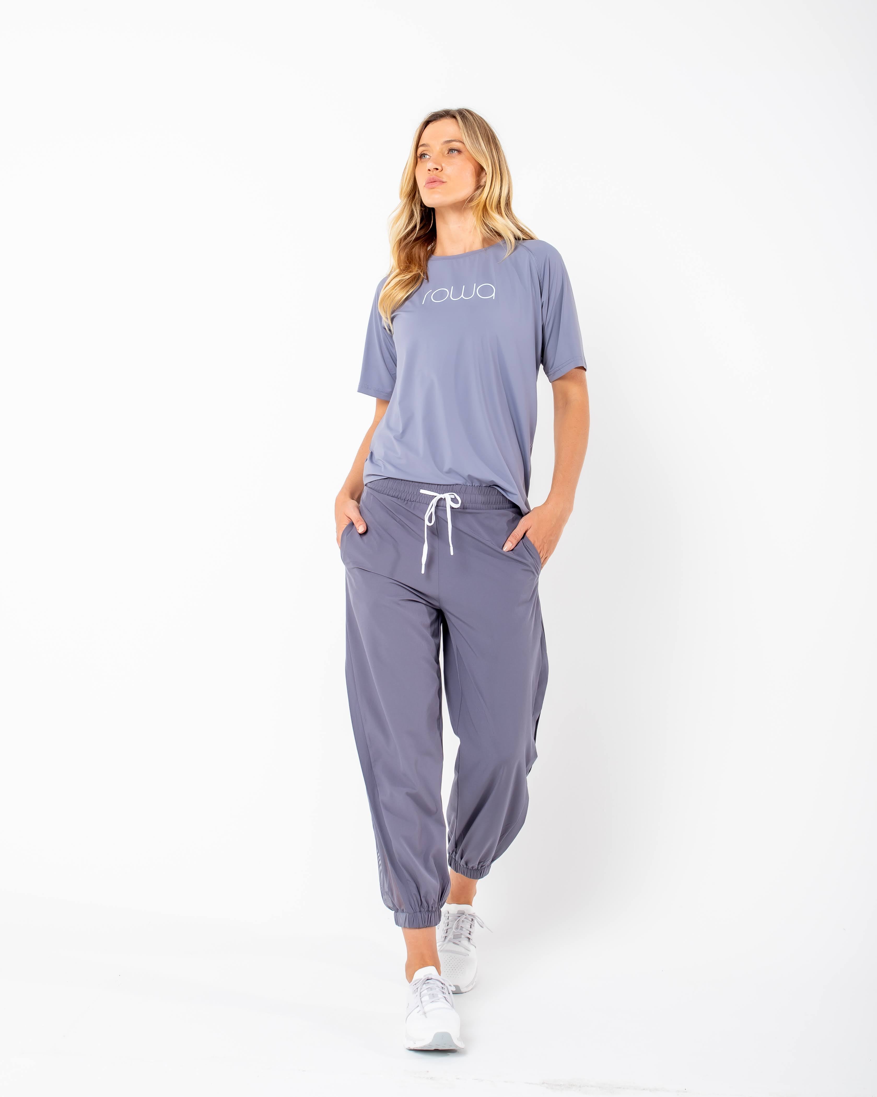 Calça Jogger Naty com detalhe lateral - Cinza